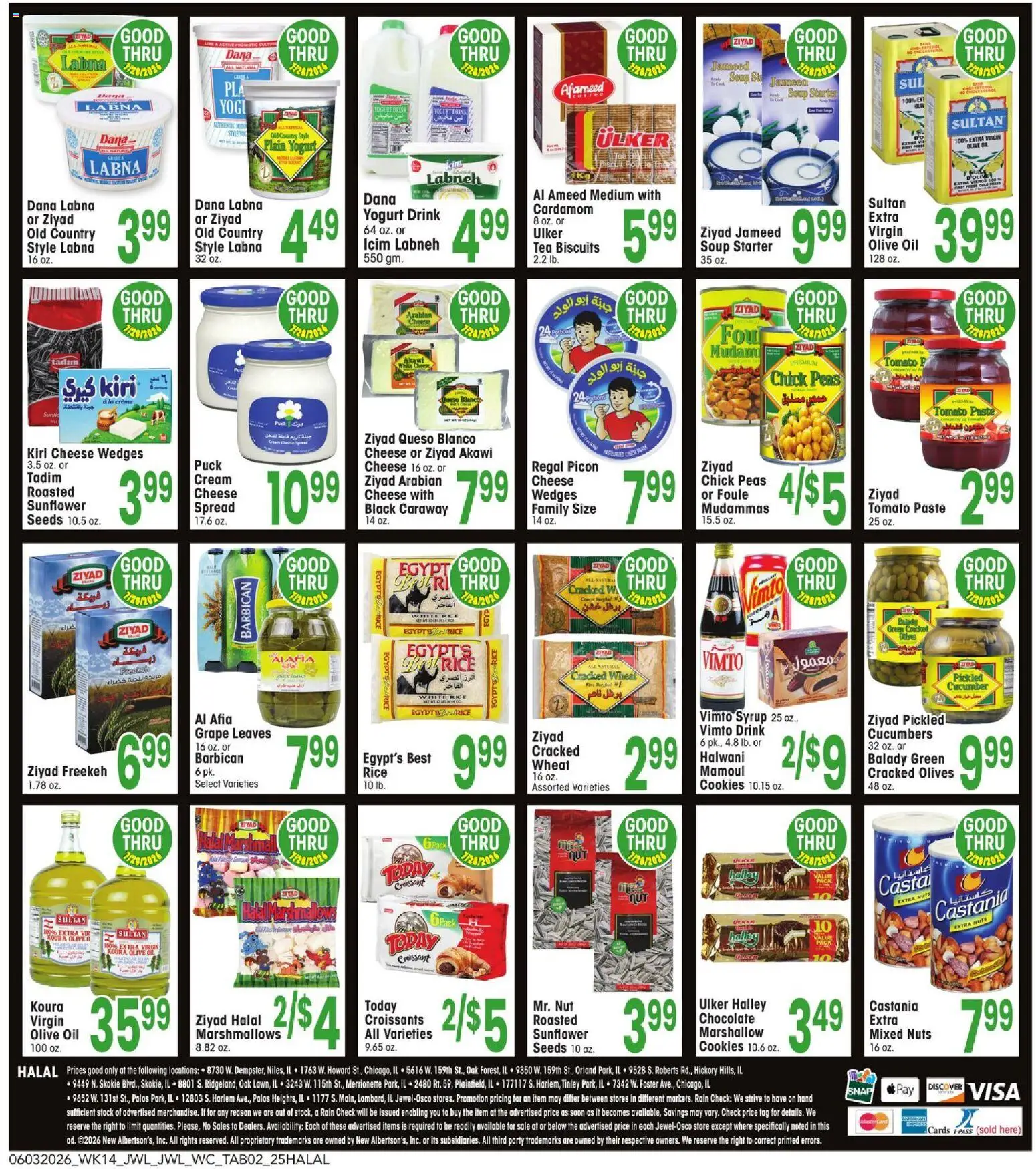 Jewel Osco Specialty Publication - valid from 03.06.2026 | Page: 2 | Products: Yogurt, Rice, Tea, Nuts