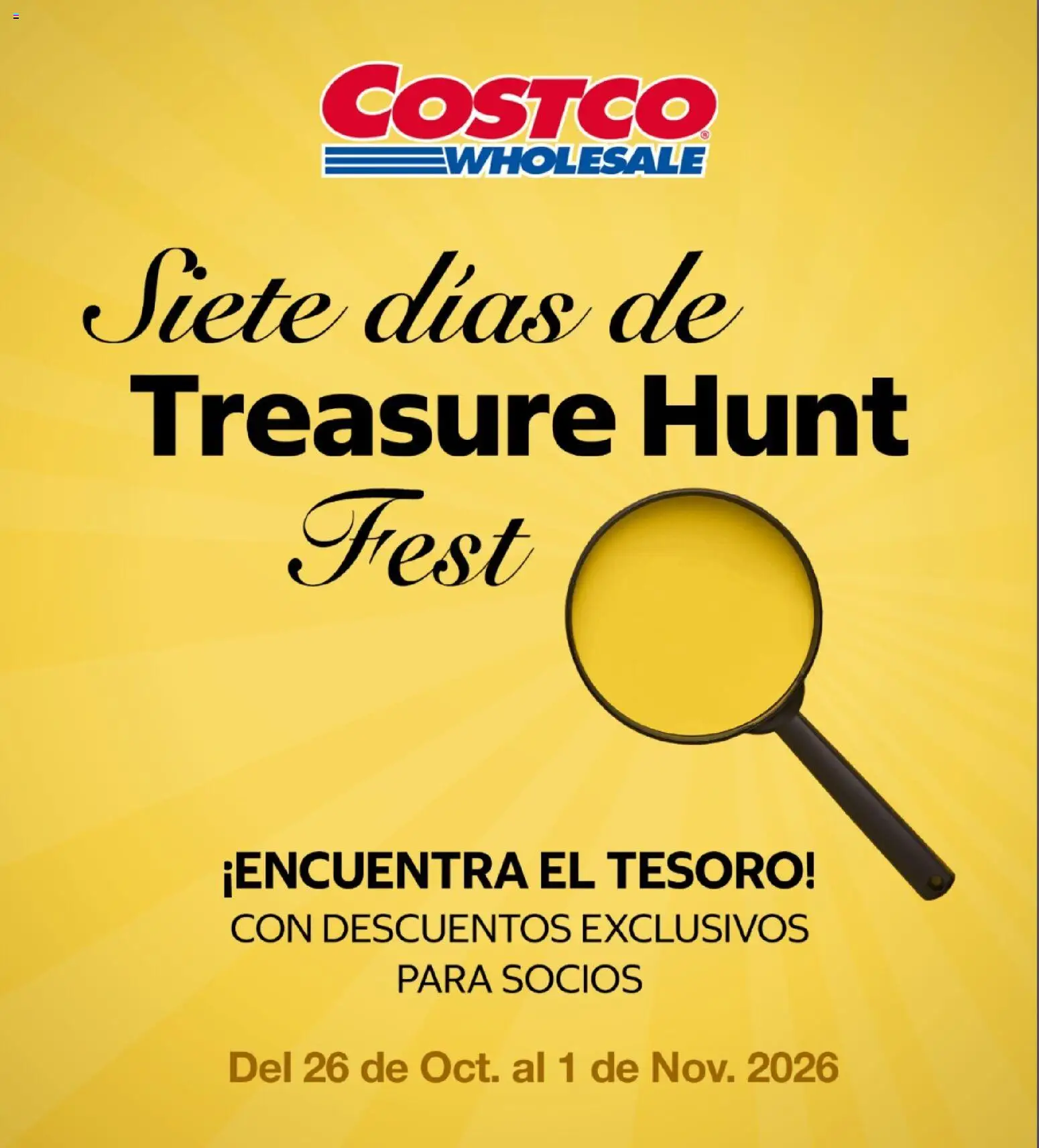 Nuevas ofertas de Costco válidas en toda la República Mexicana desde el 26/10/2026. ¡Encuentra las mejores ofertas en Costco catálogo Teasure Hunt! | Página: 1