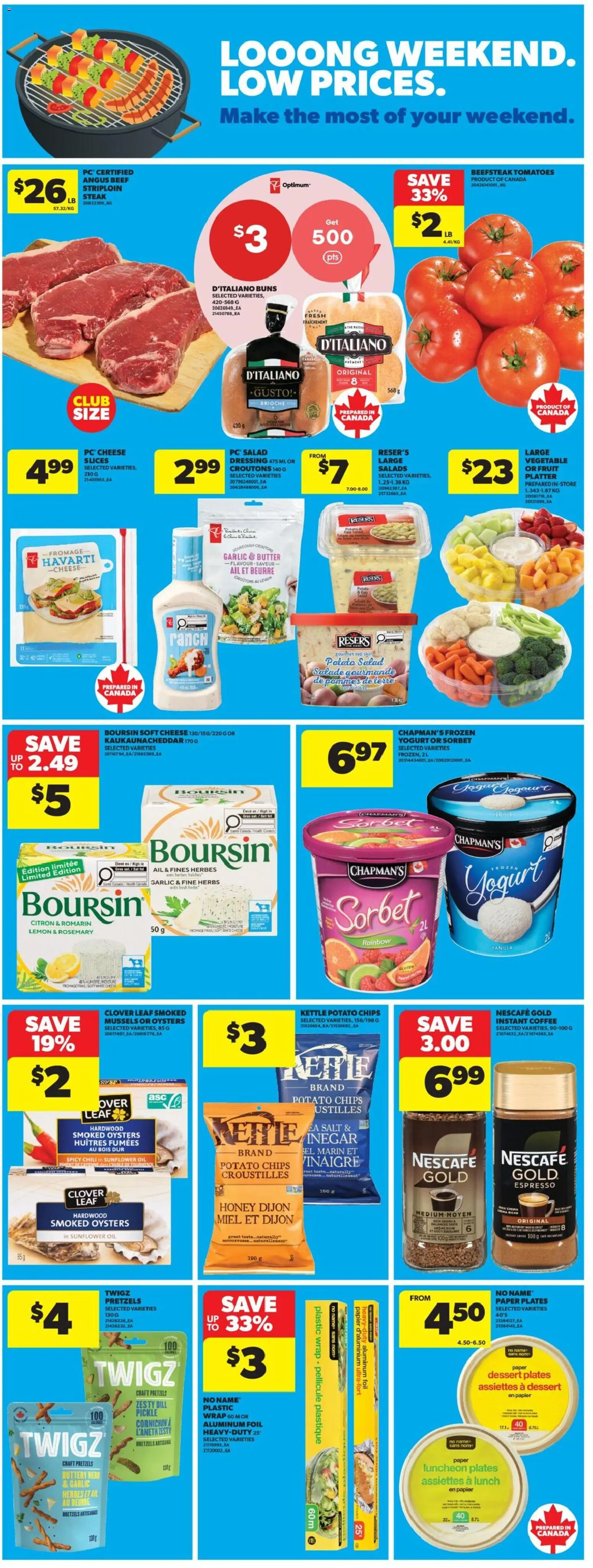 Real Canadian Superstore flyer valid from Jul 23, 2026 | Page: 8 | Products: Instant coffee, Fruit, Dressing, Chili
