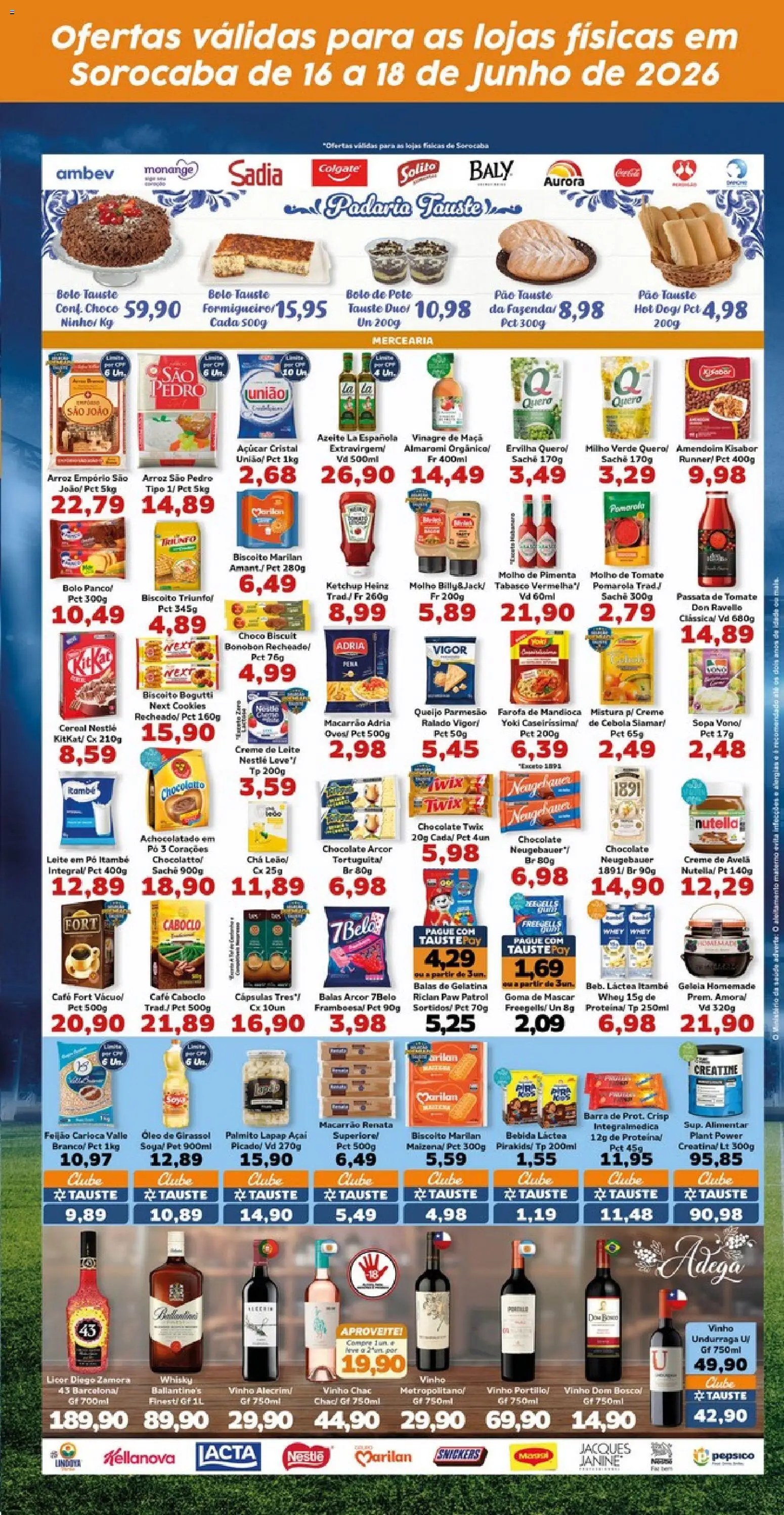 Tauste Folheto - válido de 16.06.2026 | Página: 3 | Produtos: Biscoito, Neugebauer, Café, Bebida