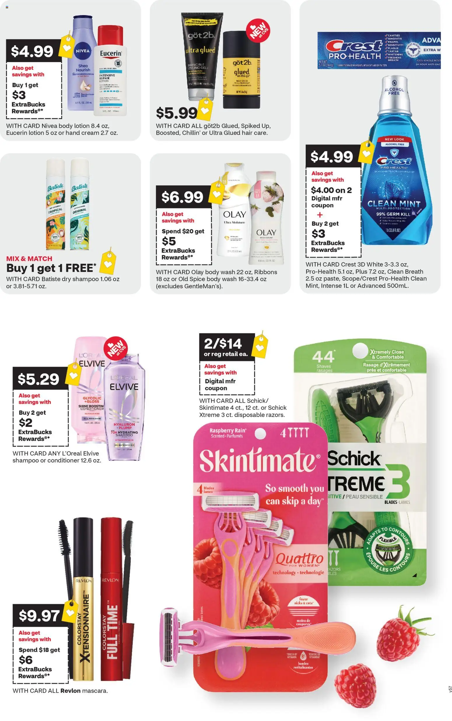 CVS Pharmacy Weekly Ad - WA - valid from 15.03.2026 | Page: 2 | Products: Vitamin, Shampoo, Hand cream, Cream