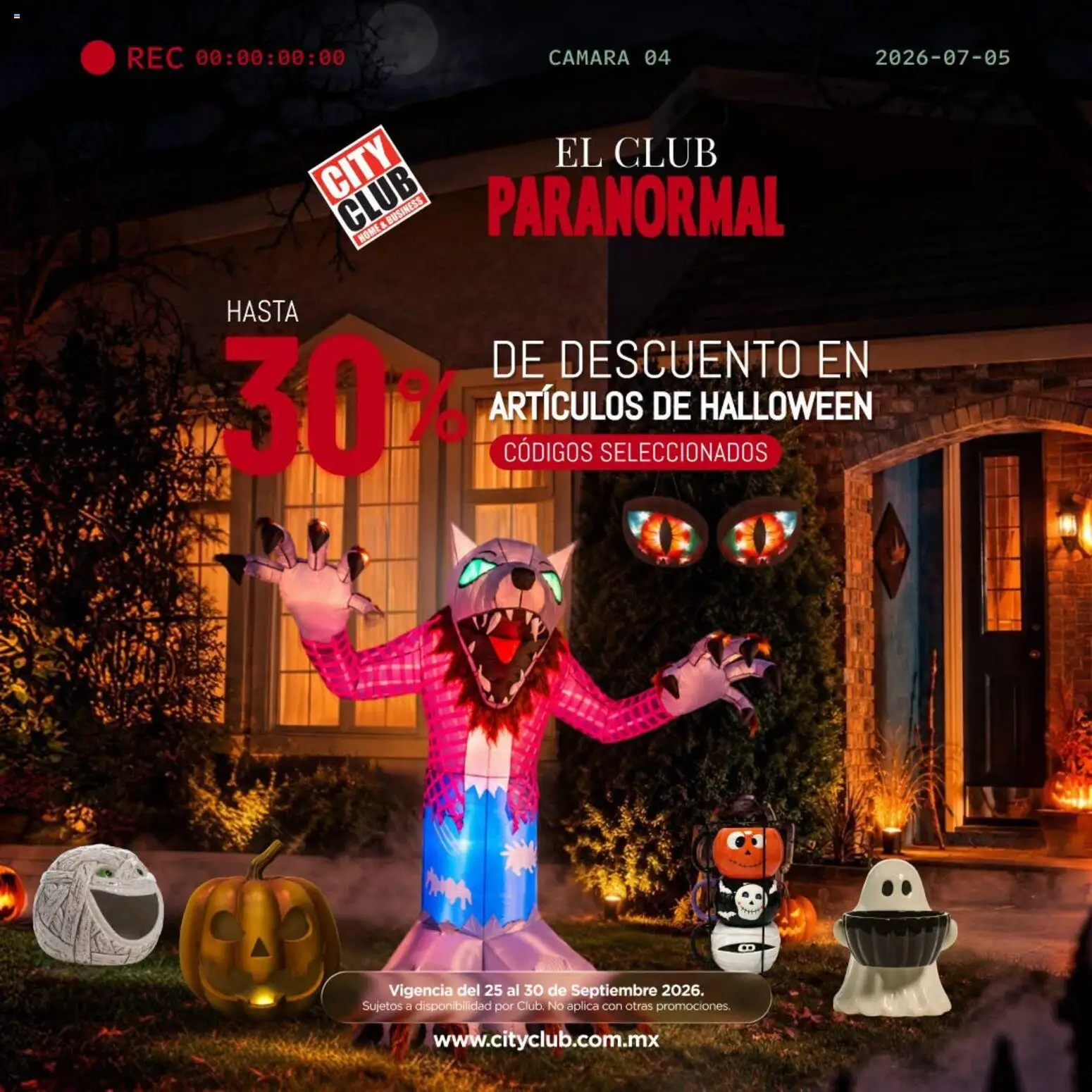 Nuevas ofertas de City Club válidas en toda la República Mexicana desde el 25/09/2026. ¡Encuentra las mejores ofertas en City Club catálogo Termina el mes con promos imperdibles! | Página: 2 | Productos: Cámara