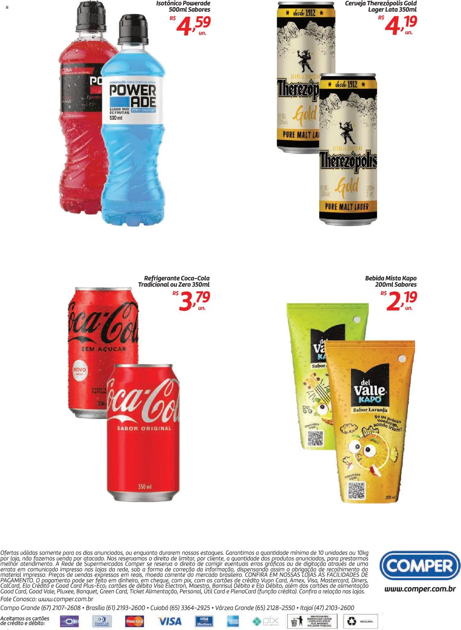 Comper Folheto - válido de 21/09/2026 | Página: 2 | Produtos: Cerveja, Bebida, Açúcar, Refrigerante