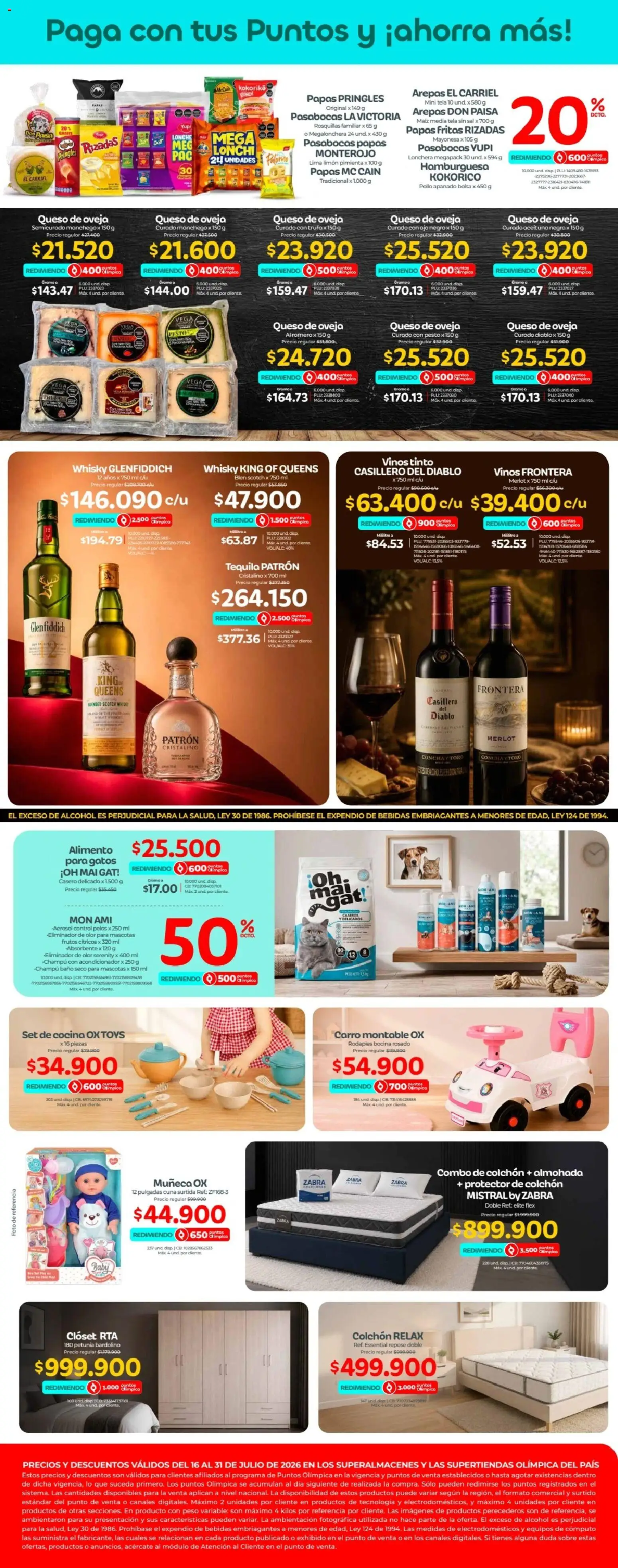 Olímpica revista - valida desde el 16/07/2026 | Página: 3 | Productos: Limón, Baño, Champú, Acondicionador