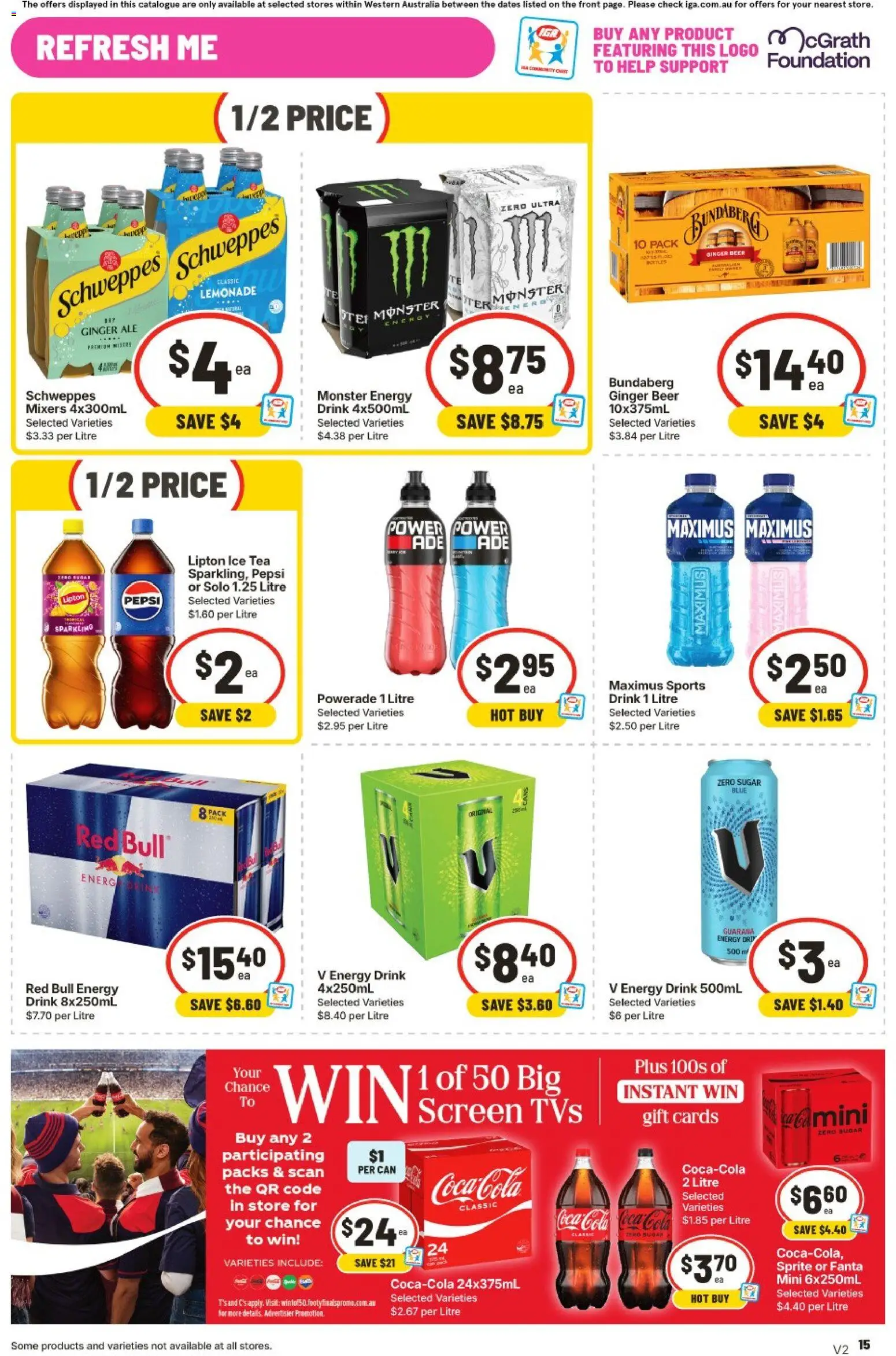 IGA catalogue - valid from 16/09/2026 | Page: 16 | Products: Tea, Ice, Foundation, Lemonade
