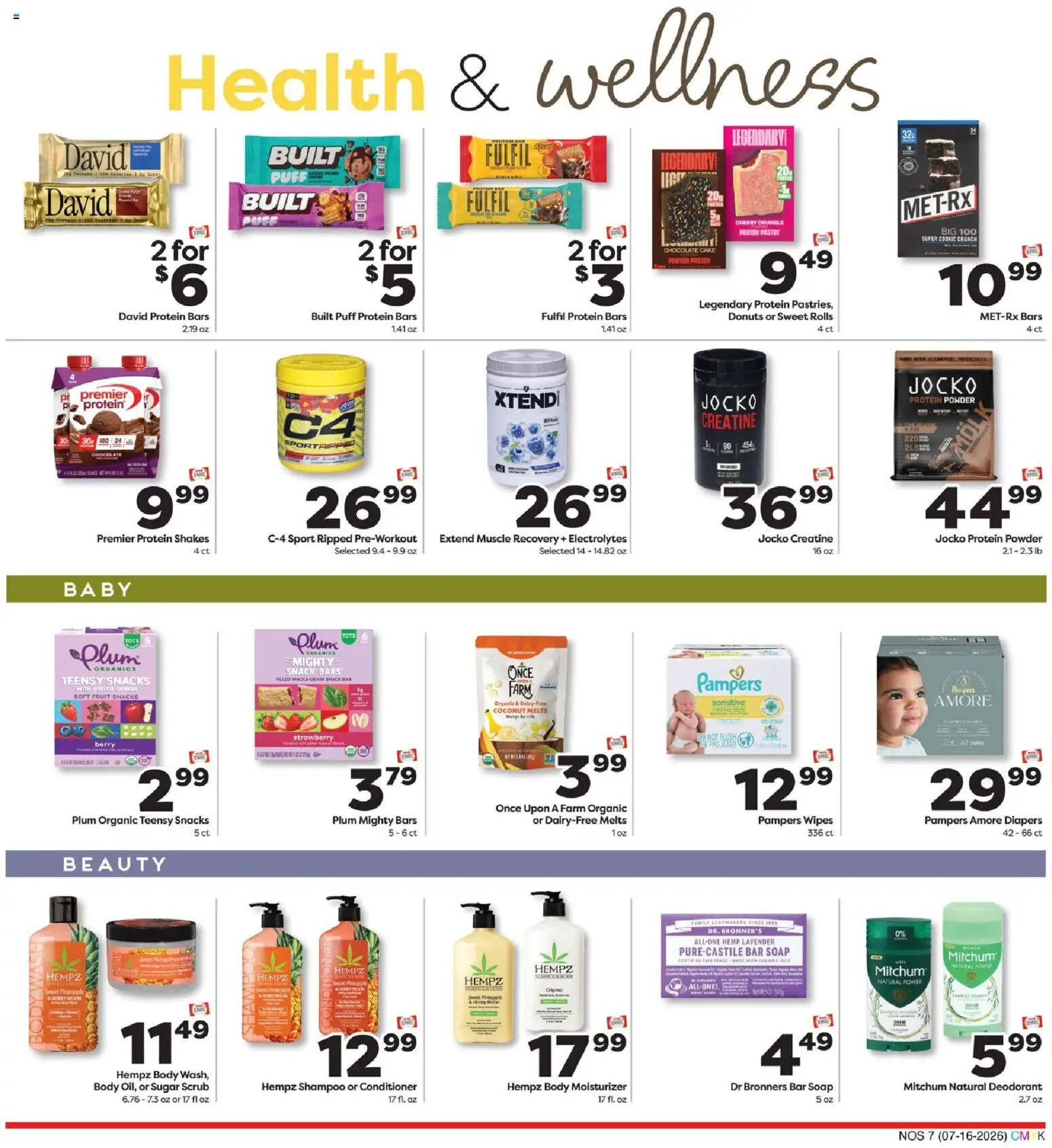 Weis Natural Living - valid from 07/16/2026 | Page: 7 | Products: Plum, Powder, Shampoo, Conditioner