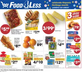 Preview of Food 4 Less weekly ads valid from 09/23/2026