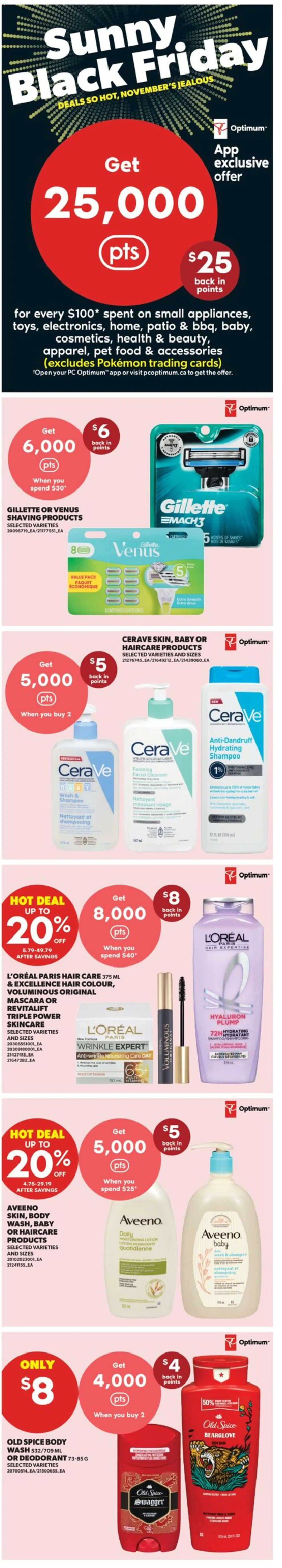 Real Canadian Superstore flyer valid from 11.06.2026 | Page: 5 | Products: PC, Mascara, Shampoo, Deodorant