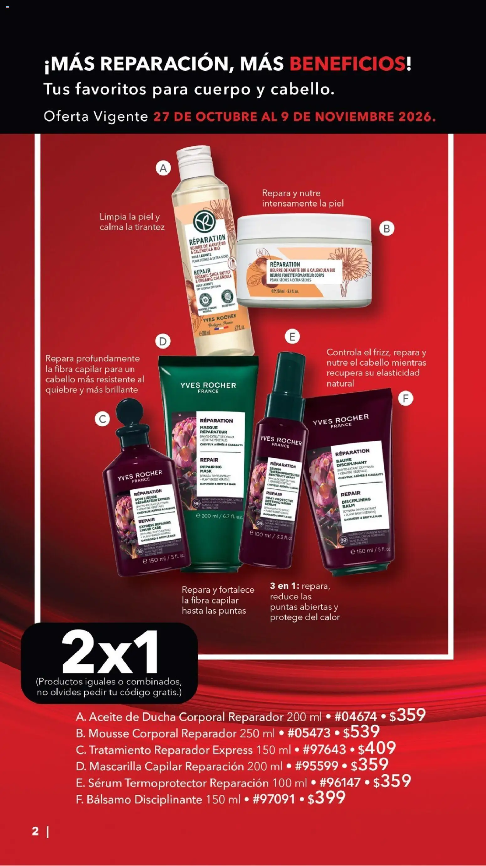 Nuevas ofertas de Yves Rocher válidas en toda la República Mexicana desde el 27/10/2026. ¡Encuentra las mejores ofertas en Yves Rocher Buen Fin! | Página: 2