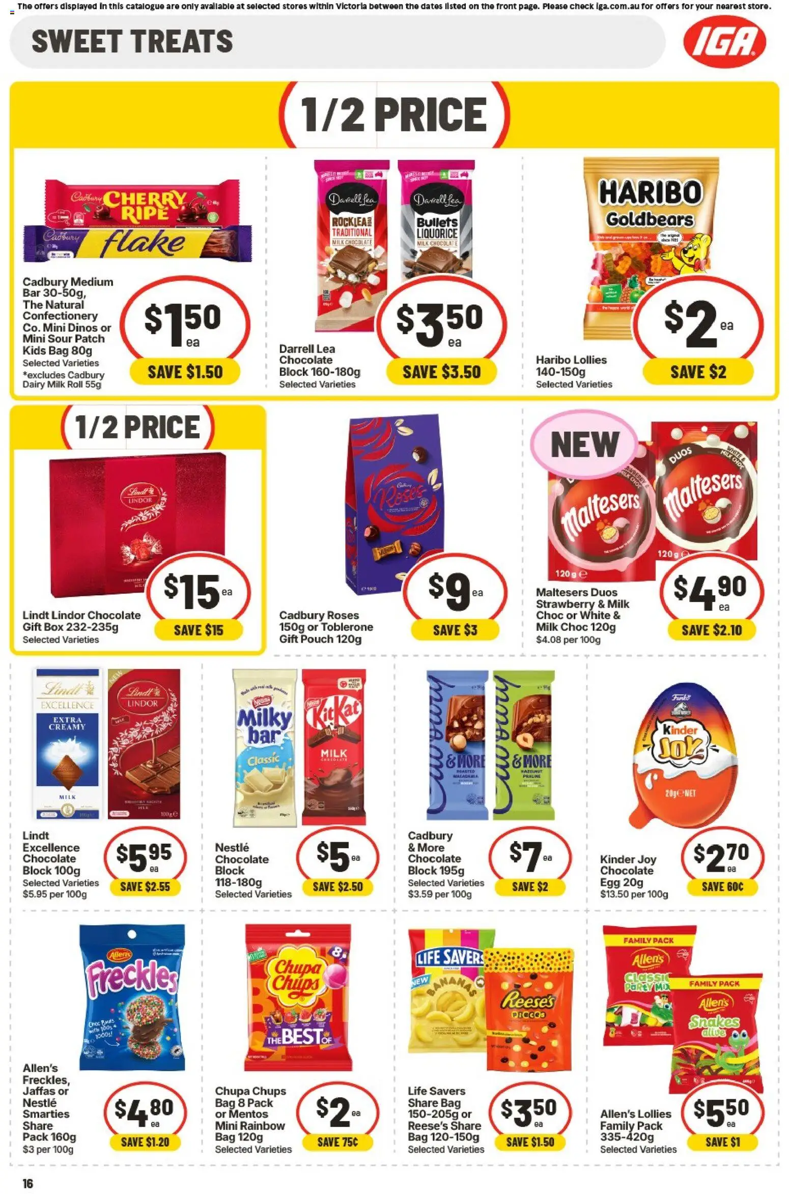 IGA catalogue - valid from 26/08/2026 | Page: 13 | Products: Confectionery, Dairy, Chocolate, Lollies