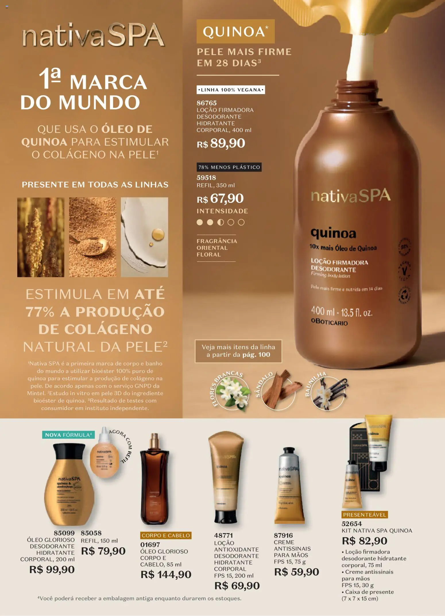 O Boticário Folheto - válido de 15.06.2026 | Página: 100 | Produtos: Colágeno, Hidratante corporal, Desodorante, Body