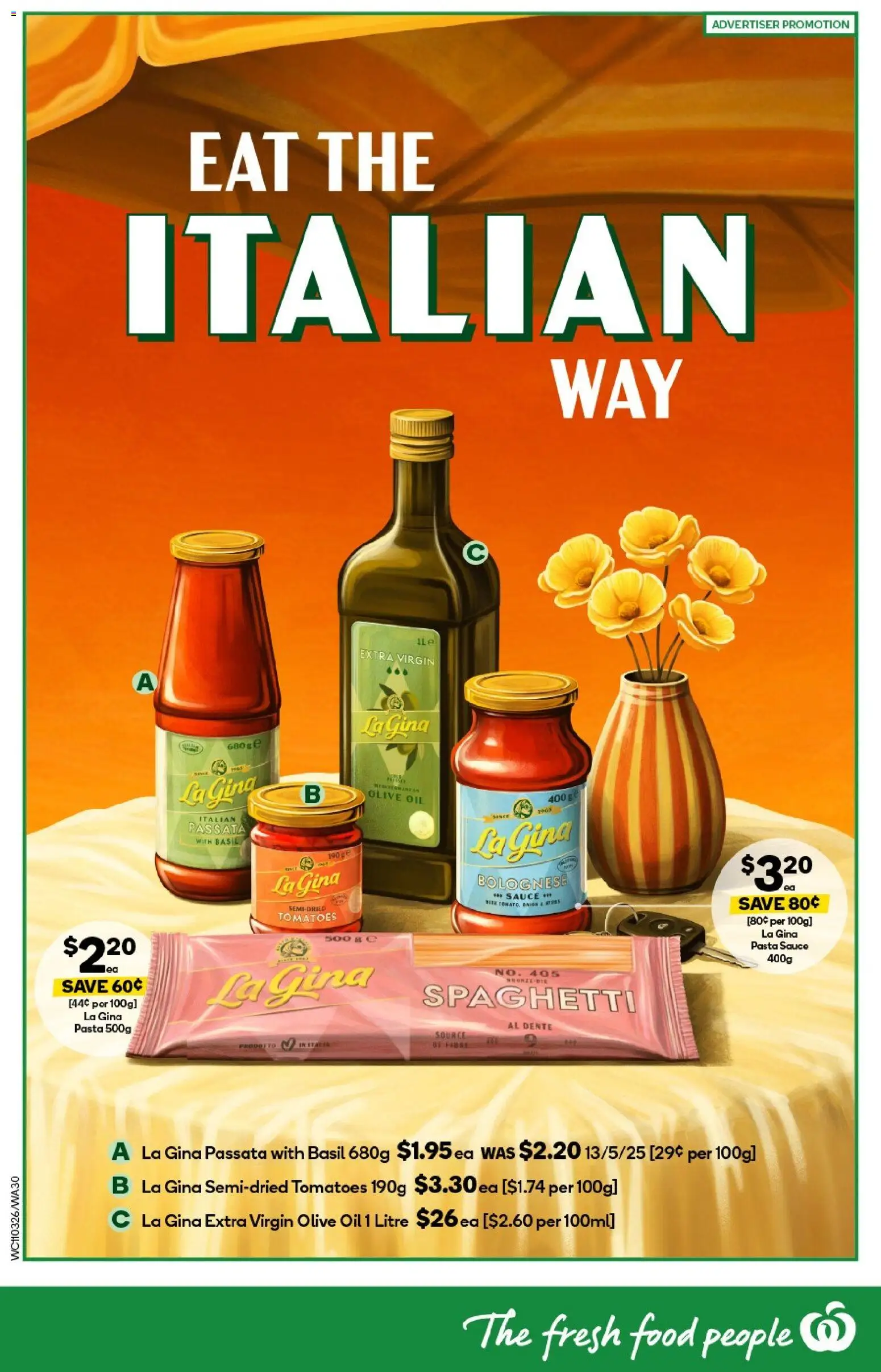 Woolworths catalogue - valid from 11.03.2026 | Page: 30 | Products: Tomatoes, Pasta, Olive oil, Sauce