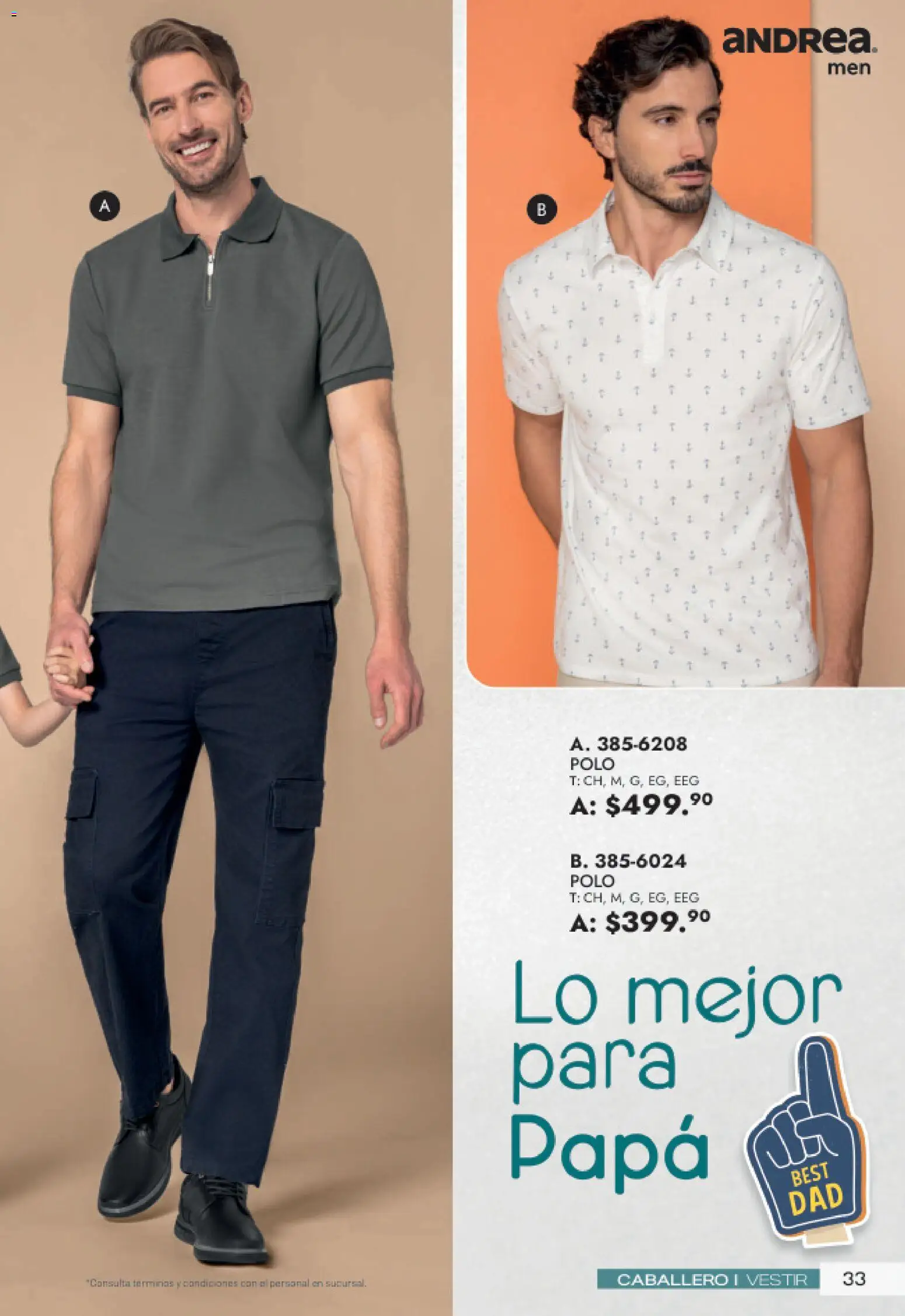 Nuevas ofertas de Andrea válidas en toda la República Mexicana desde el 24.05.2026. ¡Encuentra las mejores ofertas en Andrea catálogo Para papá! | Página: 33
