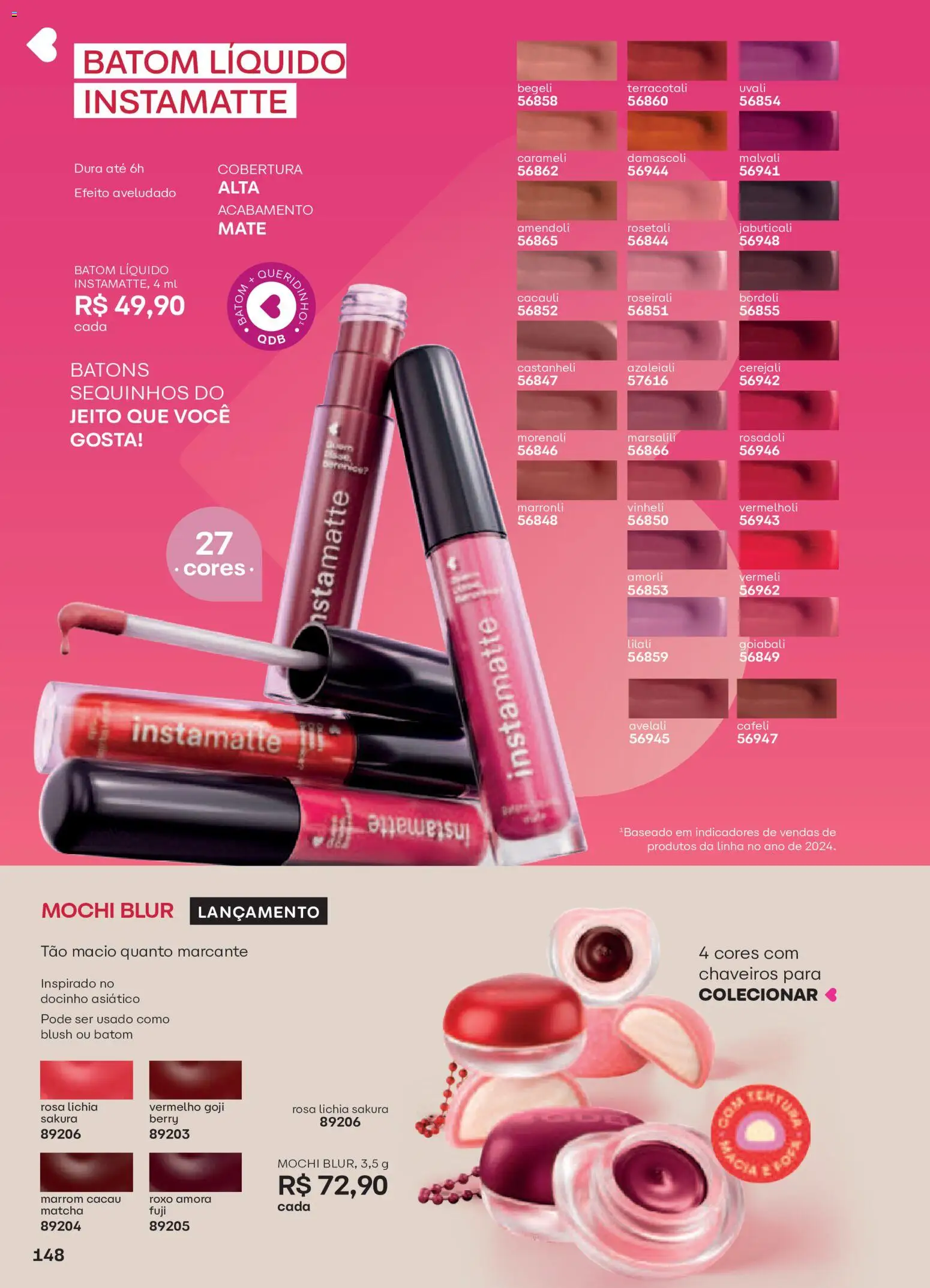 O Boticário Folheto - válido de 29/06/2026 | Página: 152 | Produtos: Lichia, Matchá, Blush, Batom