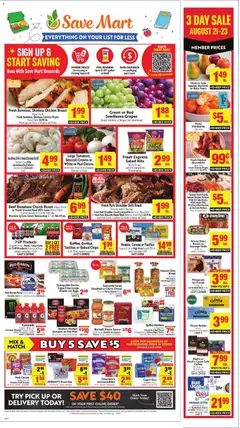 Preview of Save Mart weekly ads valid from 08/19/2026