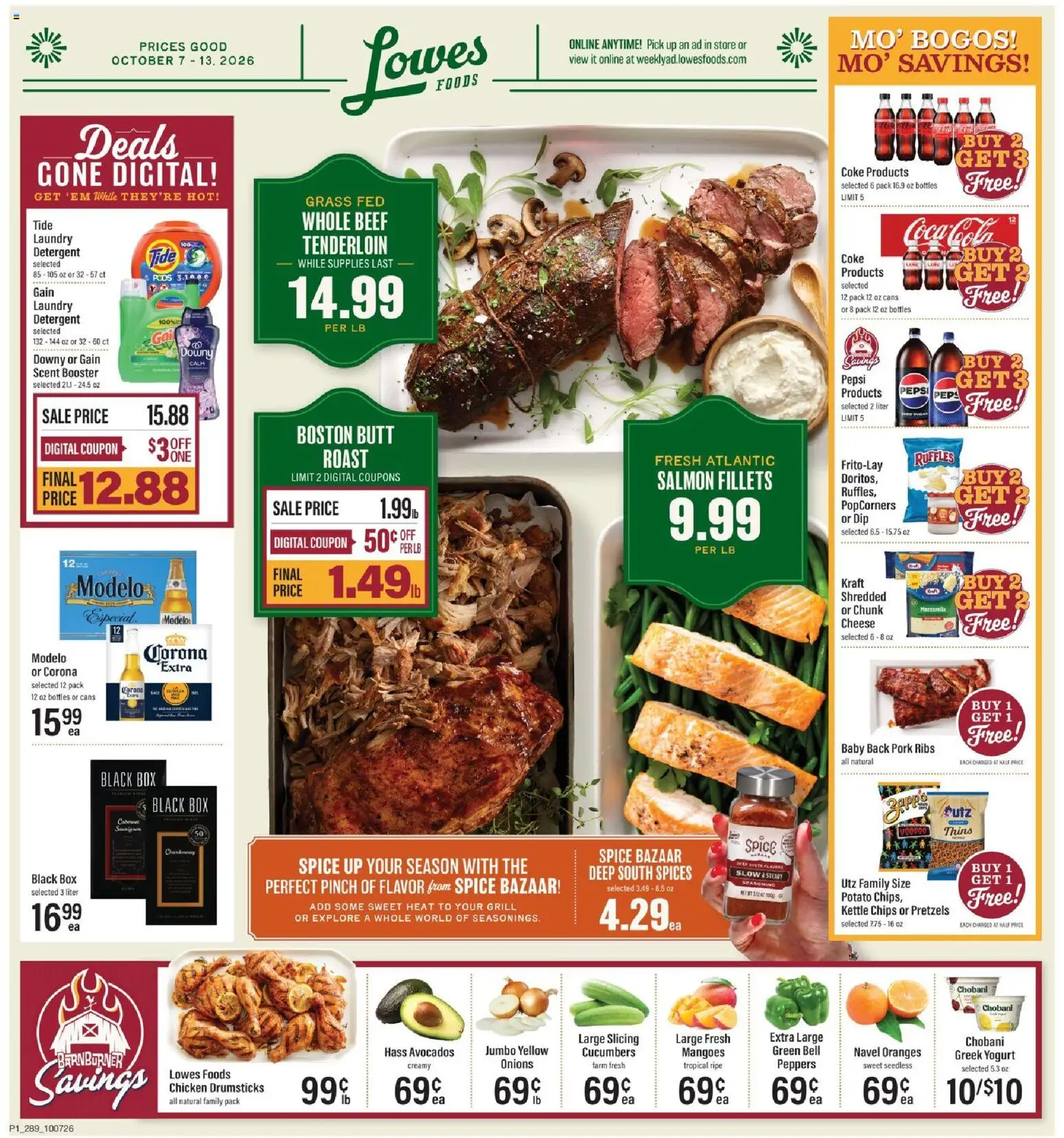 Lowes Foods Weekly Ad - valid from 10/07/2026 | Page: 1