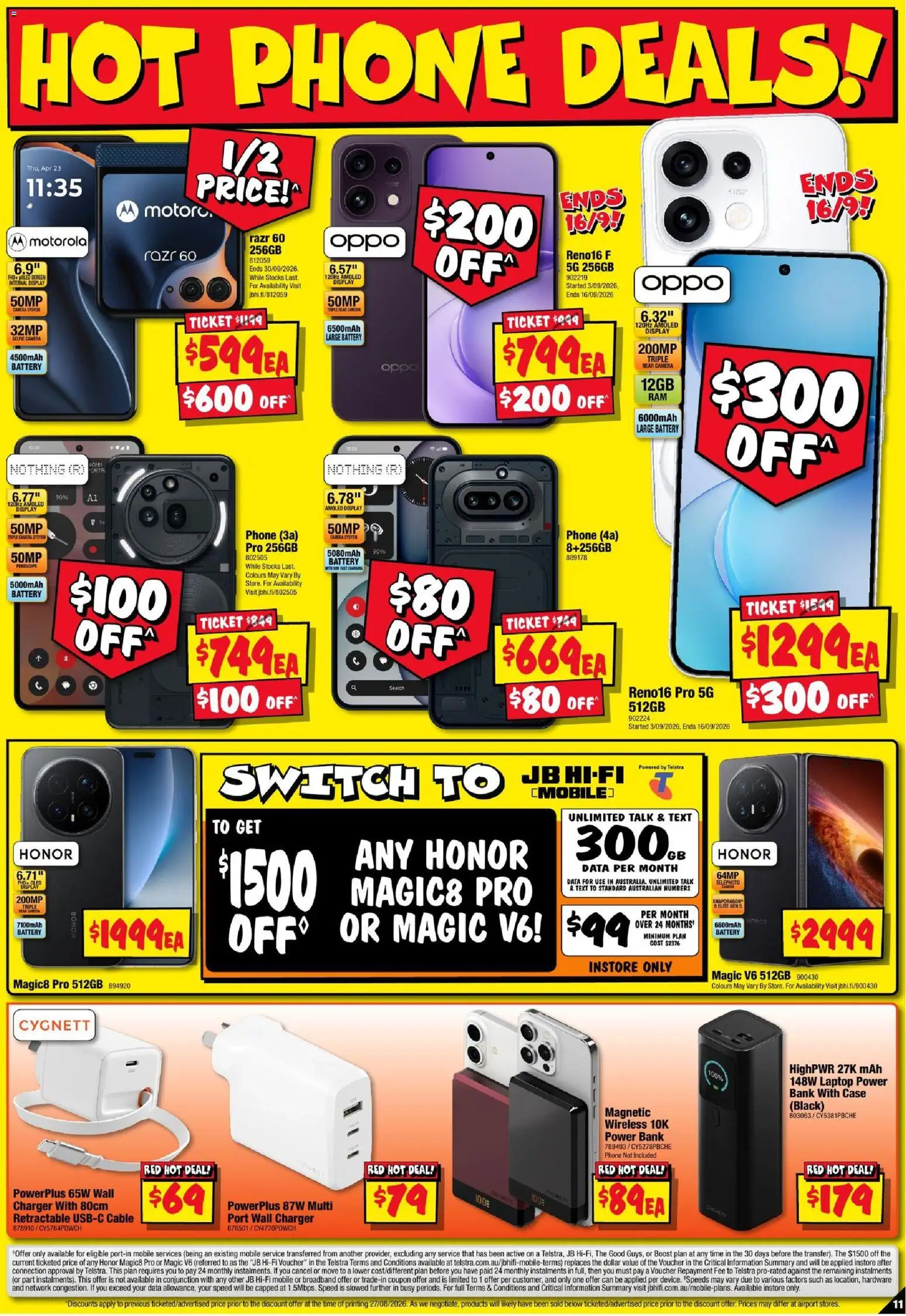 JB Hi-Fi catalogue - valid from 10/09/2026 | Page: 11 | Products: Charger, Camera, Laptop, Screen