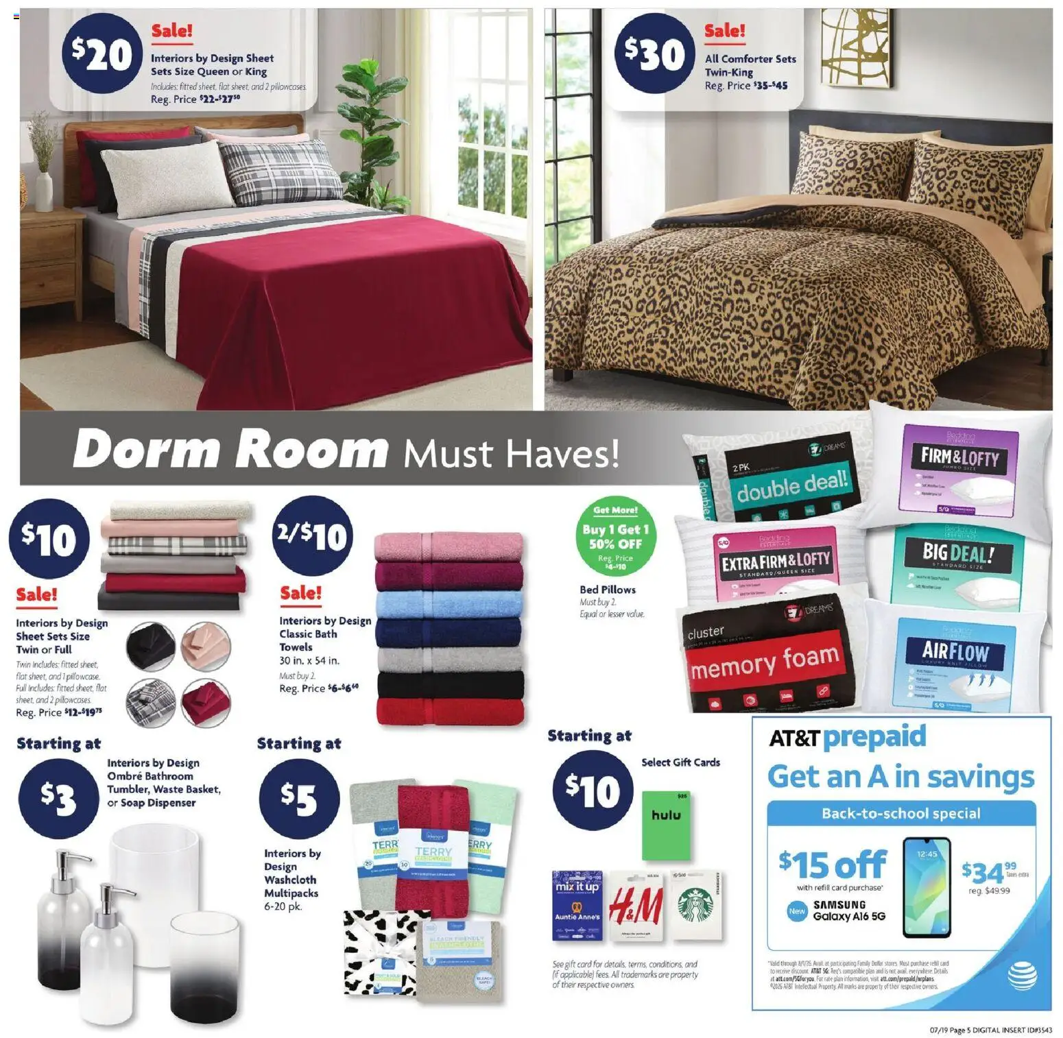 Family Dollar Weekly Ad - valid from 07/19/2026 | Page: 10 | Products: Bed, Bath, Soap, Comforter