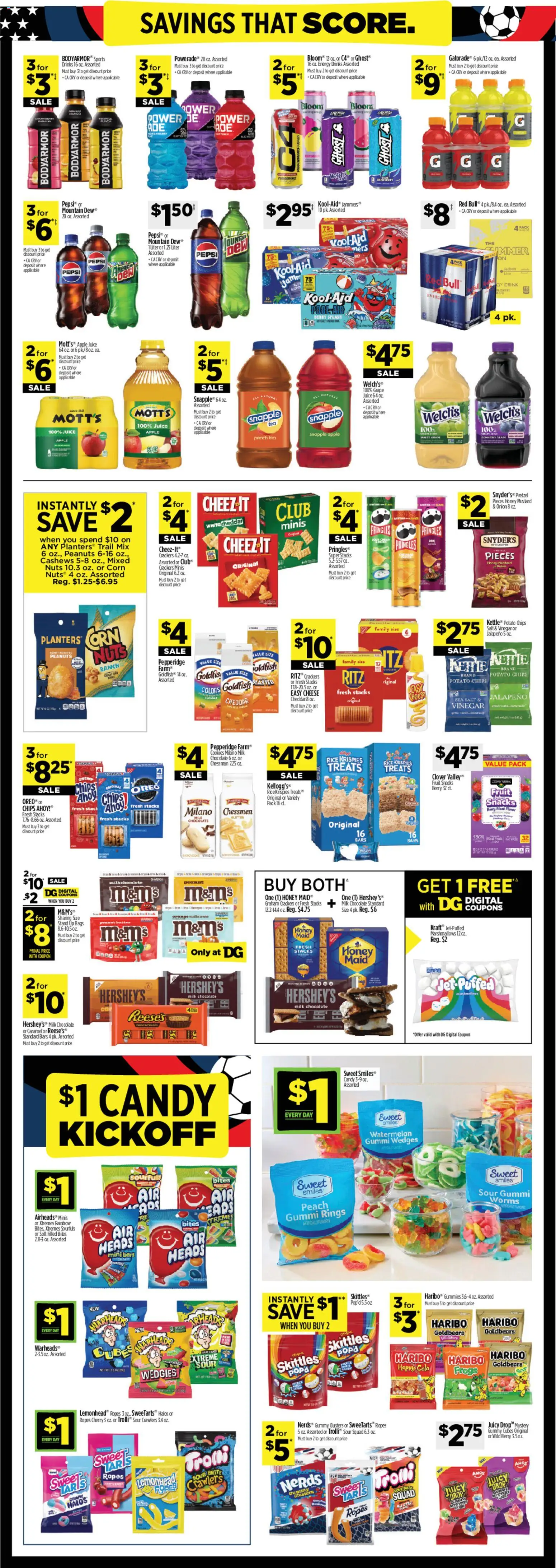 Dollar General Weekly Ad - valid from 07.06.2026 | Page: 8 | Products: Corn, Chocolate, Juice, Tea