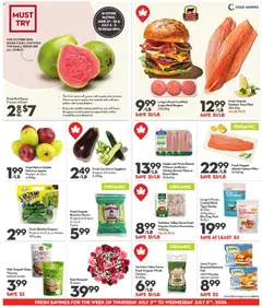 Preview of Longo's weekly flyer / circulaire from shop Longo's valid from Jul 2, 2026 | Page: 5 | Products: Fish, Beef, Chicken, Apples