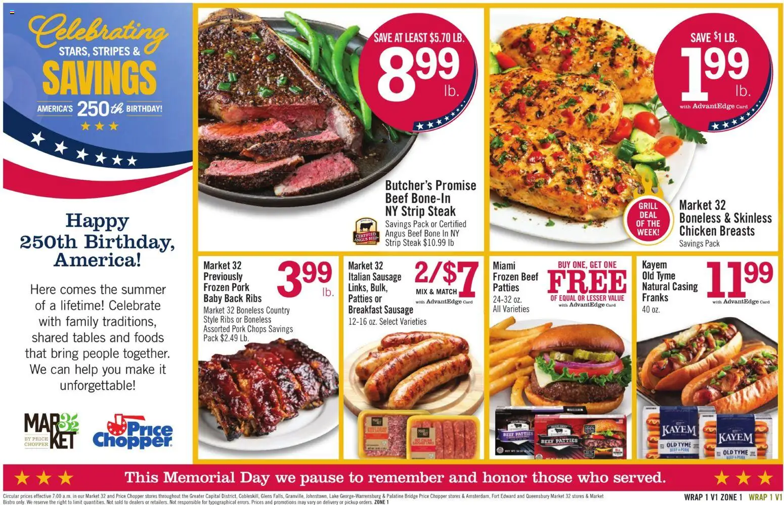 Price Chopper Weekly Ad - valid from 17.05.2026 | Page: 13 | Products: Pork, Beef, Sausage, Grill