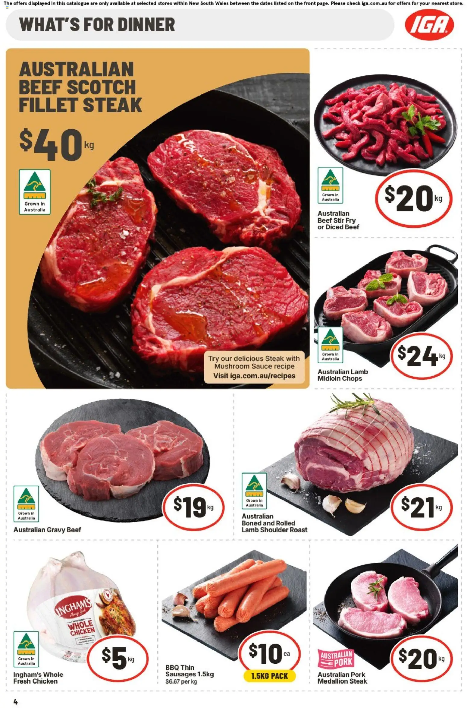 IGA catalogue - valid from 05/08/2026 | Page: 5 | Products: Chicken, Beef, Sauce, Scotch