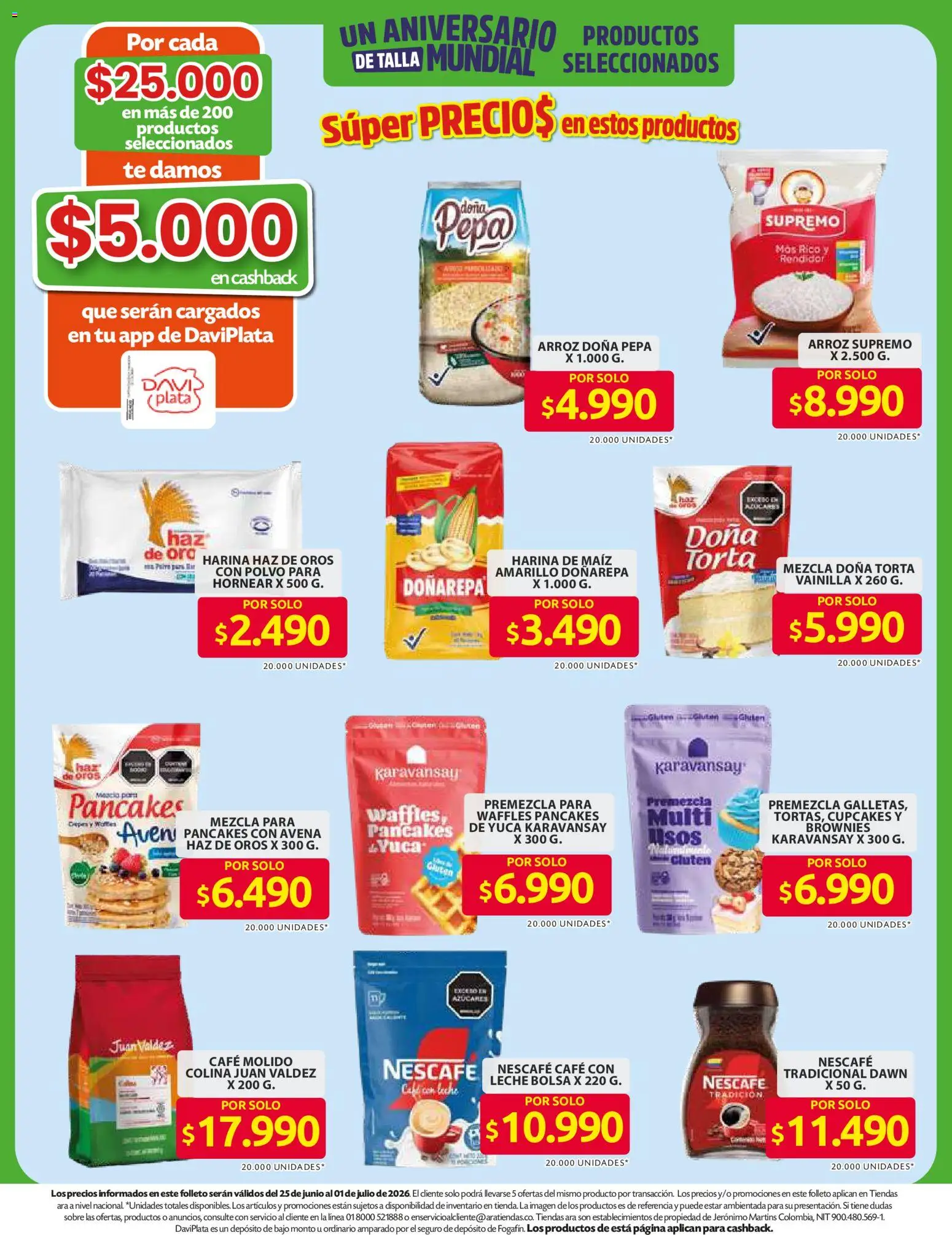 Ara revista - valida desde el 11/06/2026 | Página: 4 | Productos: Bolsa, Sobre, Maiz, Crema de leche