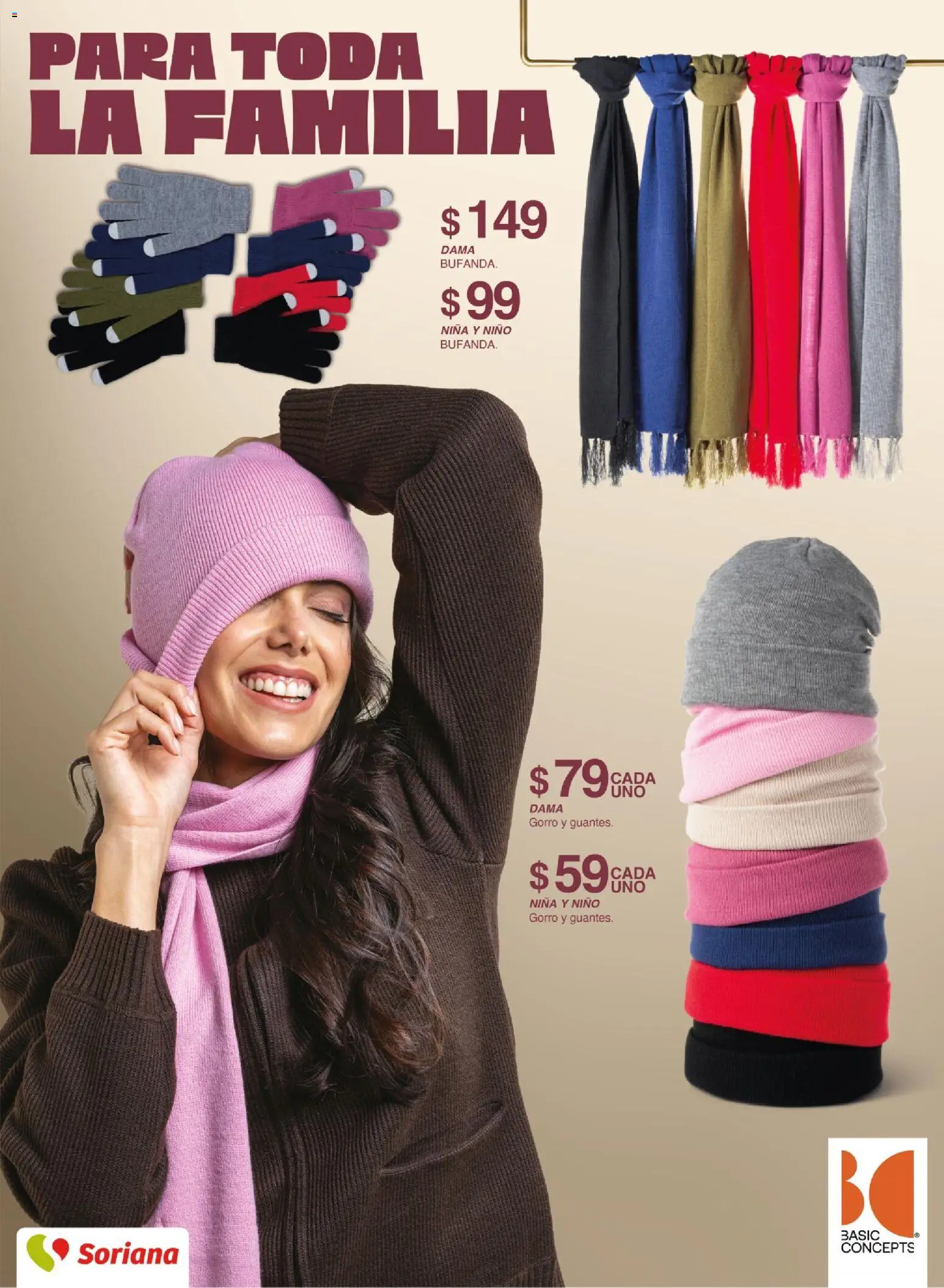 Nuevas ofertas de Soriana válidas en toda la República Mexicana desde el 30/09/2026. ¡Encuentra las mejores ofertas en Soriana catálogo otoño invierno! | Página: 15 | Productos: Guantes