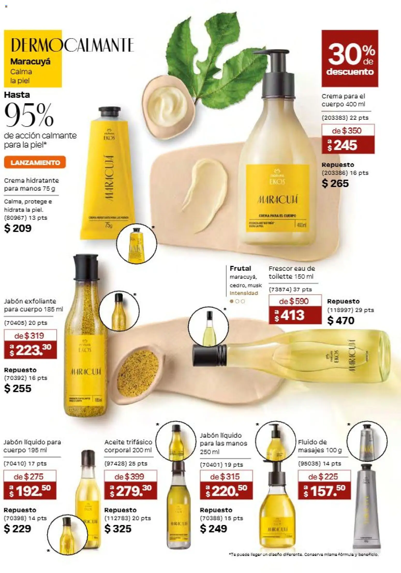 Nuevas ofertas de Natura válidas en toda la República Mexicana desde el 11/09/2026. ¡Encuentra las mejores ofertas en Natura campaña 14 2026! | Página: 95 | Productos: Jabón líquido, Crema, Aceite, Jabón