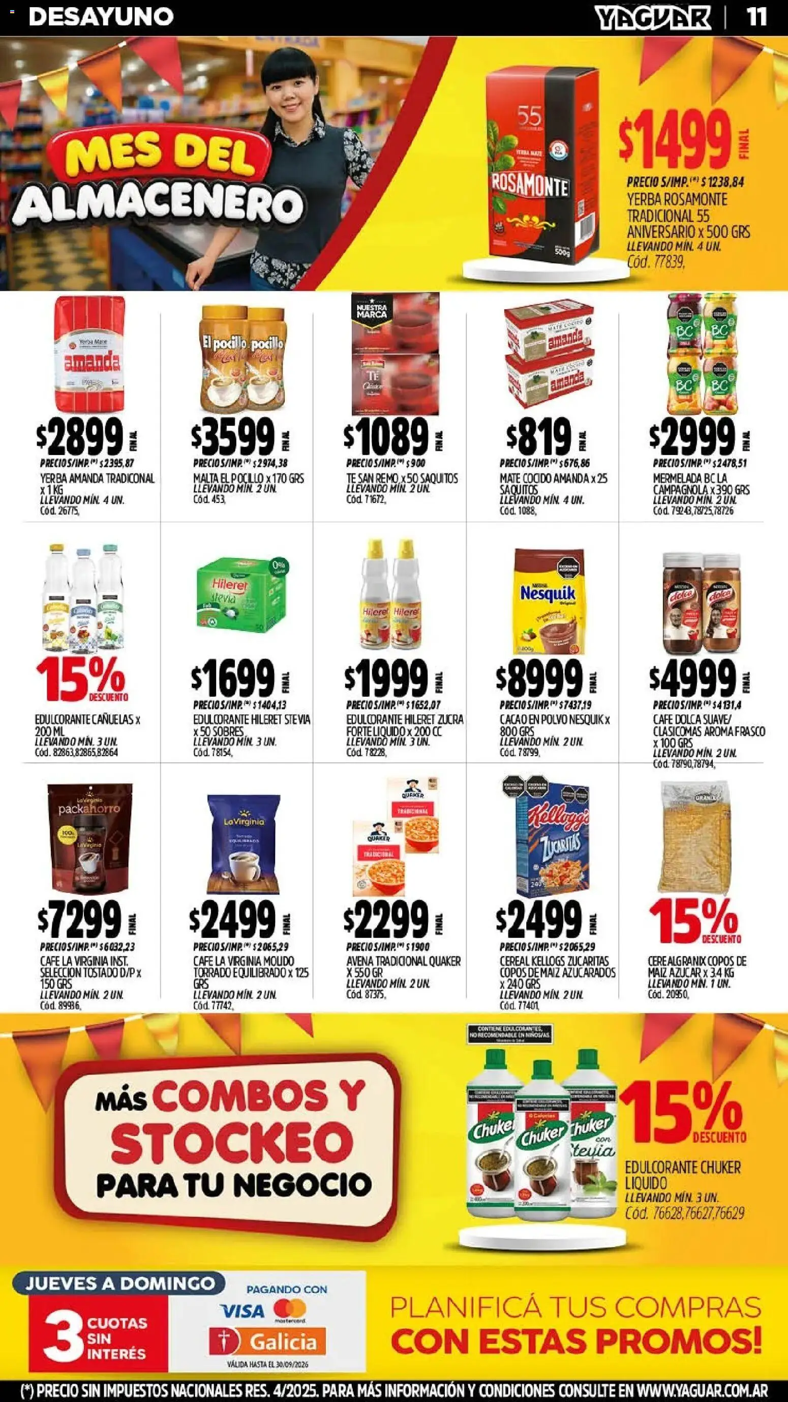 Yaguar - Oferta Semanal Salta │ válido desde el 21/09/2026 | Página: 12 | Productos: Polvo, Frasco, Café, Té