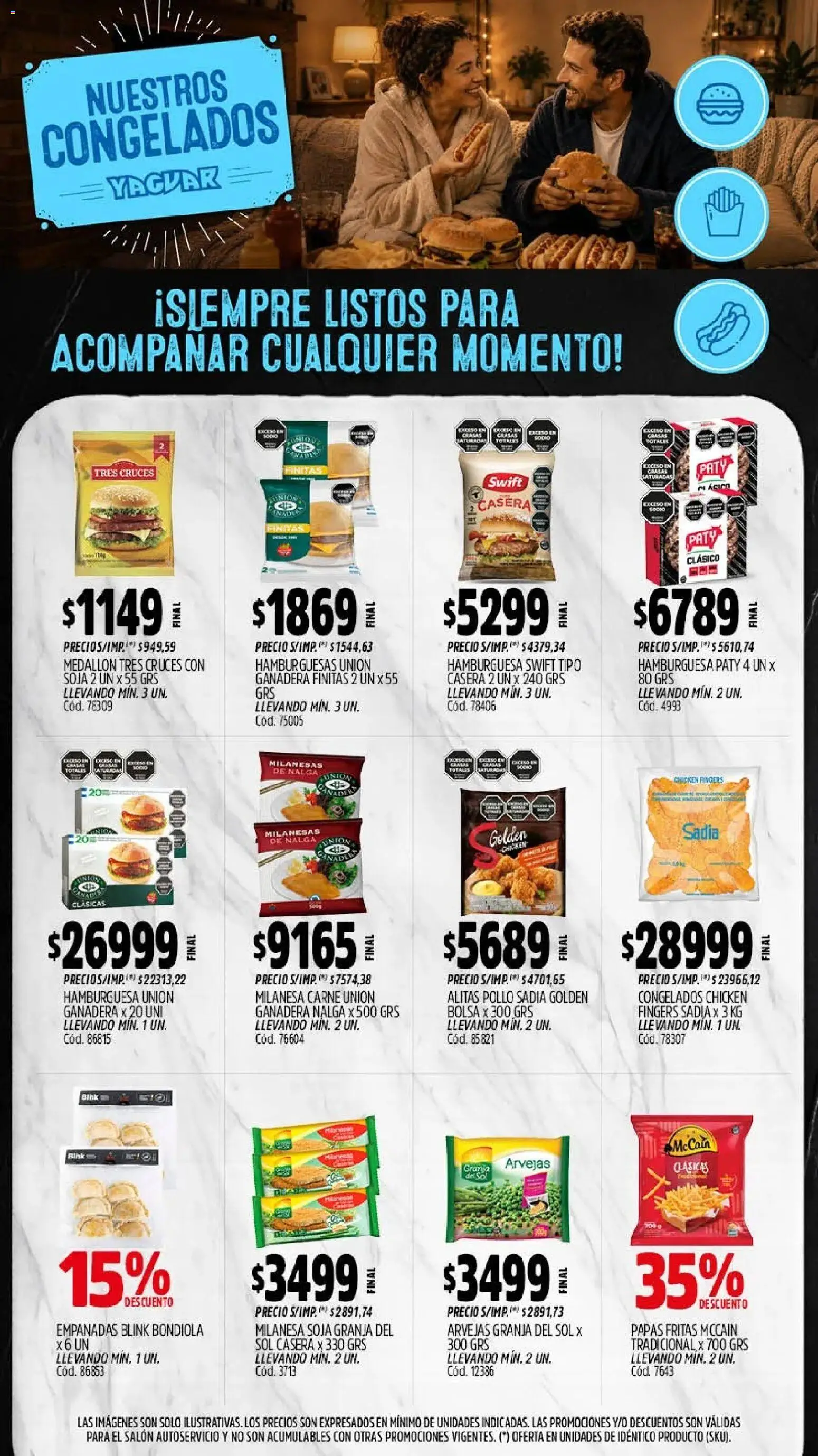 Yaguar - Oferta Semanal Parque Chacabuco │ válido desde el 03/08/2026 | Página: 11 | Productos: Bolsa, Pollo, Milanesa, Arvejas
