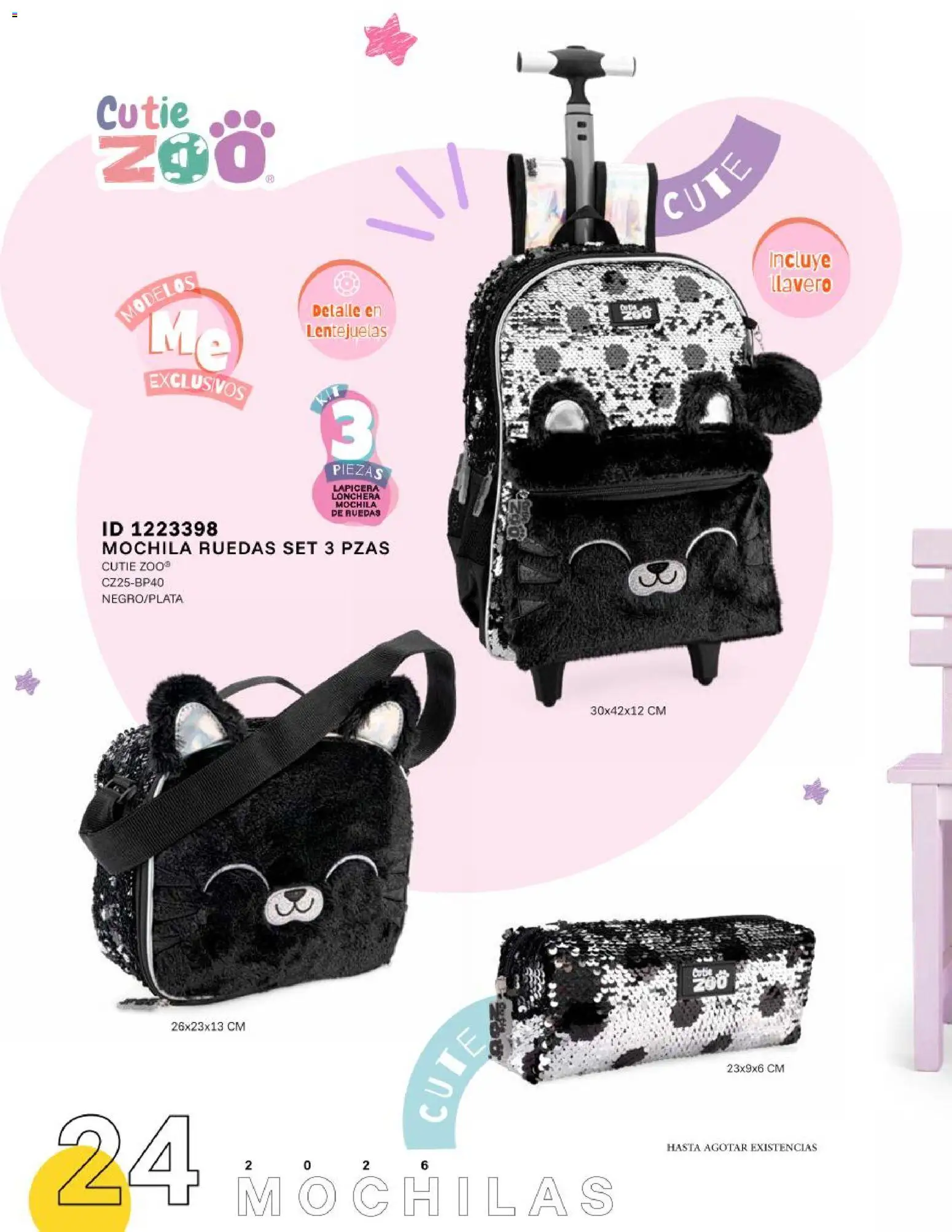 Nuevas ofertas de Price Shoes válidas en toda la República Mexicana desde el 12.06.2026. ¡Encuentra las mejores ofertas en Price Shoes catálogo Mochilas! | Página: 24 | Productos: Llavero, Mochila, Lentejuelas