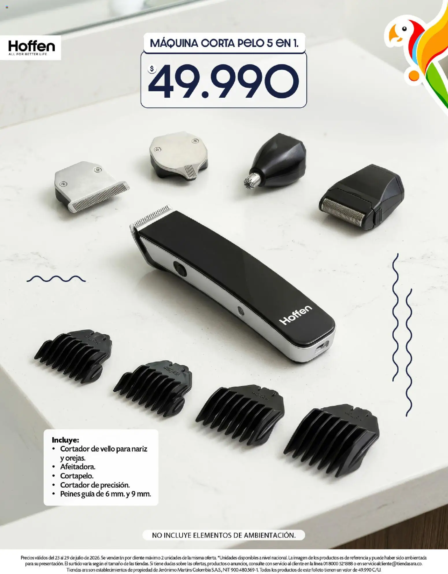 Ara revista - valida desde el 23/07/2026 | Página: 6 | Productos: Cortador, Sobre