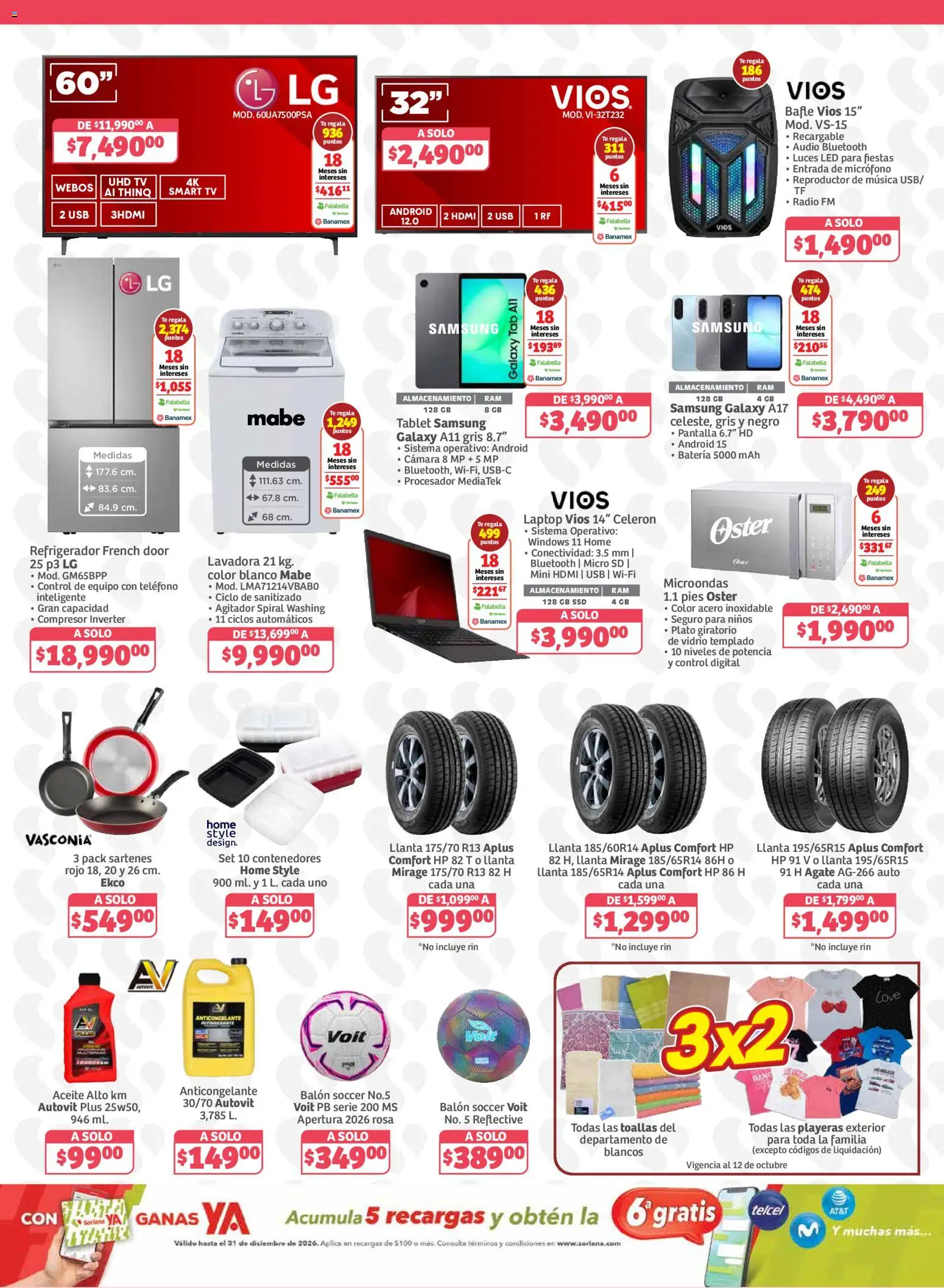 Nuevas ofertas de Soriana válidas en toda la República Mexicana desde el 09/10/2026. ¡Encuentra las mejores ofertas en Soriana folleto En México Oferta se dice Soriana! | Página: 7