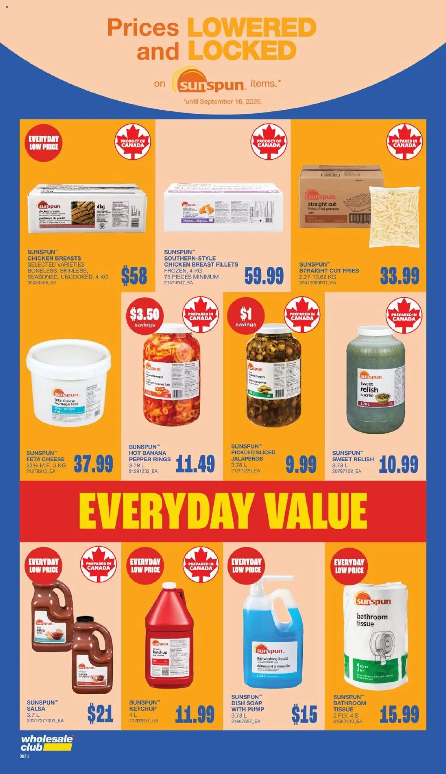 Wholesale Club flyer valid from Jul 30, 2026 | Page: 7 | Products: Ketchup, Chicken breasts, Cheese, Chicken