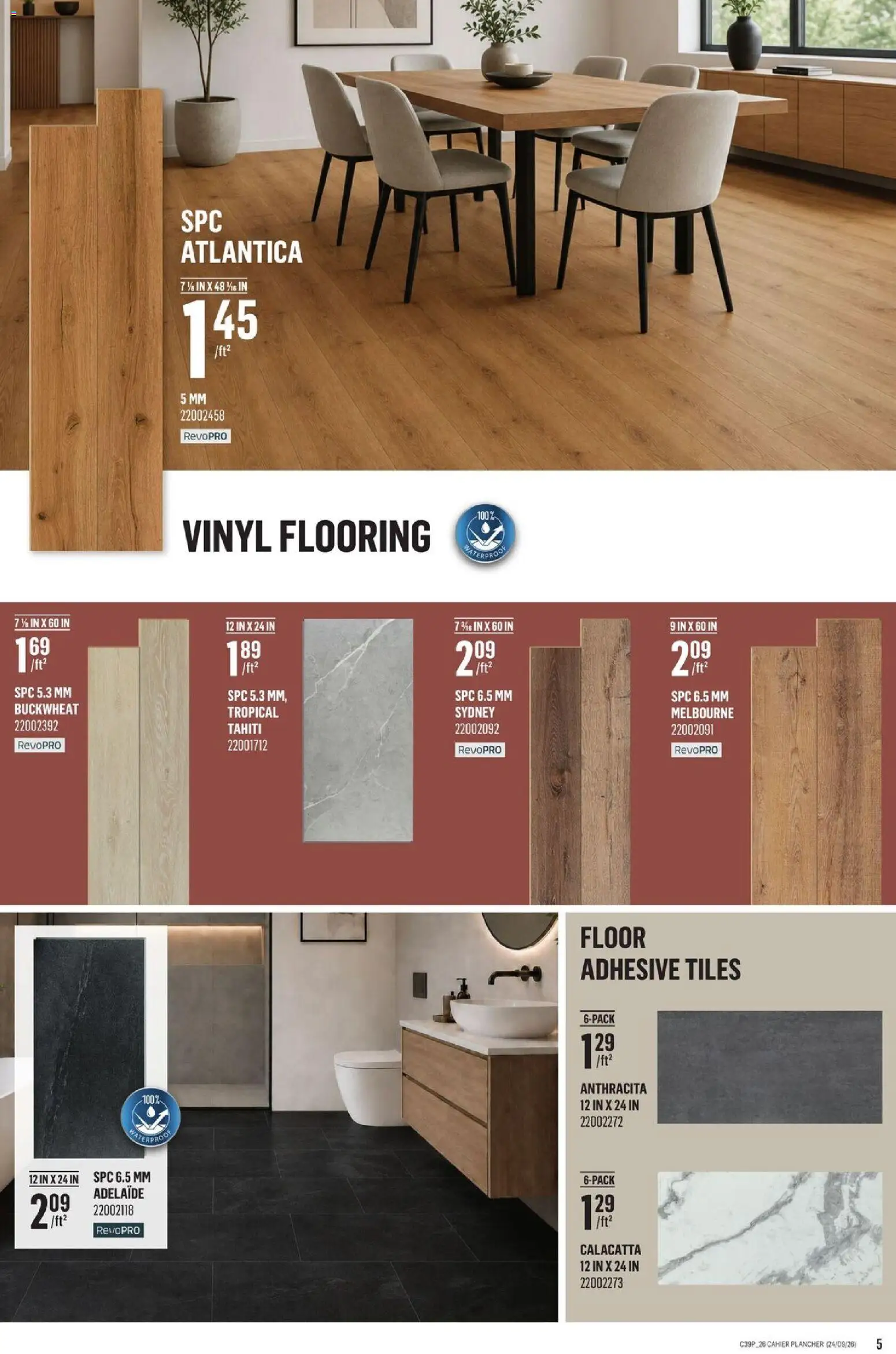 Canac flyer valid from Sep 24, 2026 | Page: 5 | Products: Tiles