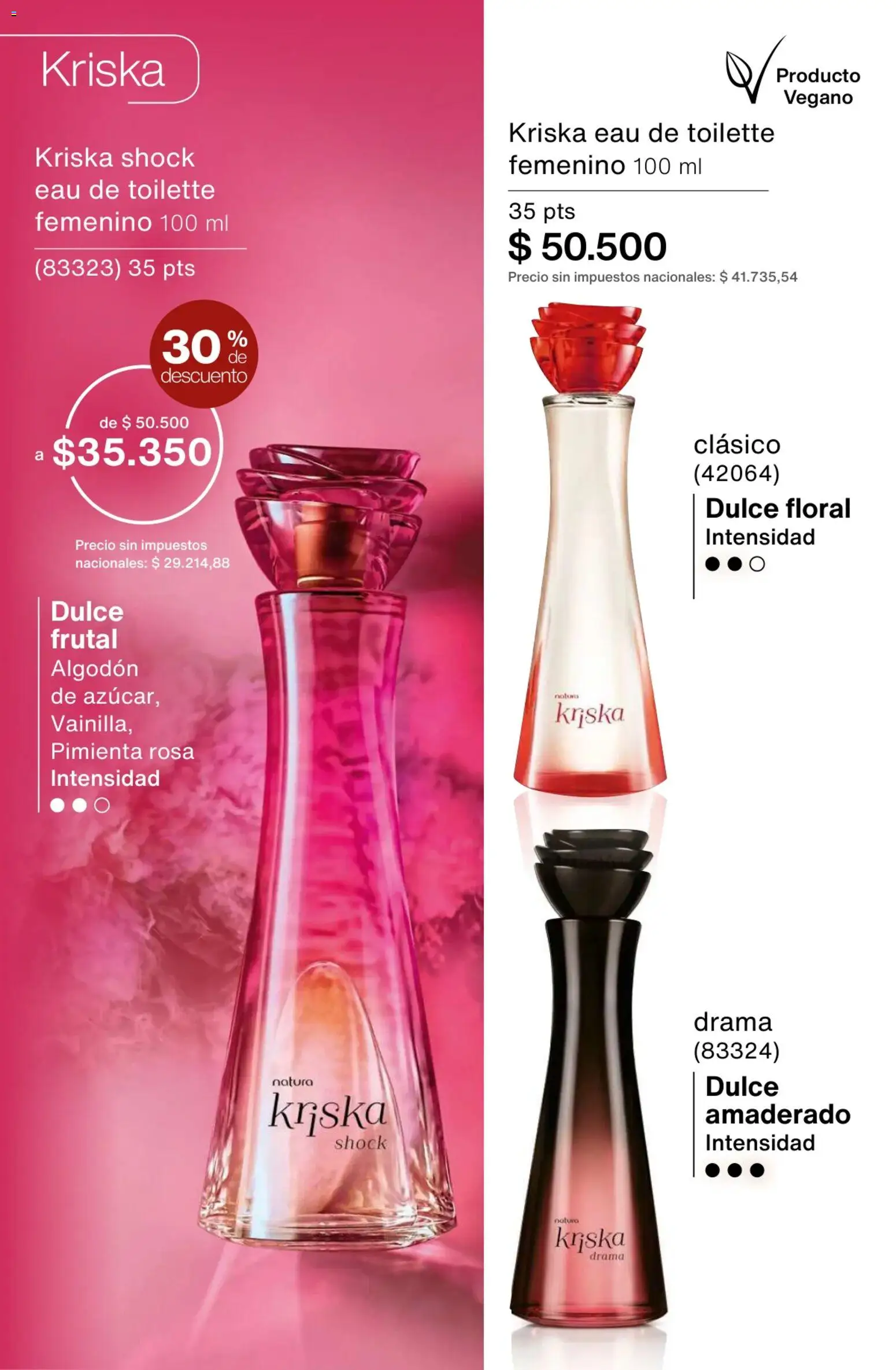 Catálogo Natura Ciclo 3 │ válido desde el 09/02/2026 | Página: 80 | Productos: Algodón, Eau de toilette, Dulce, Pimienta