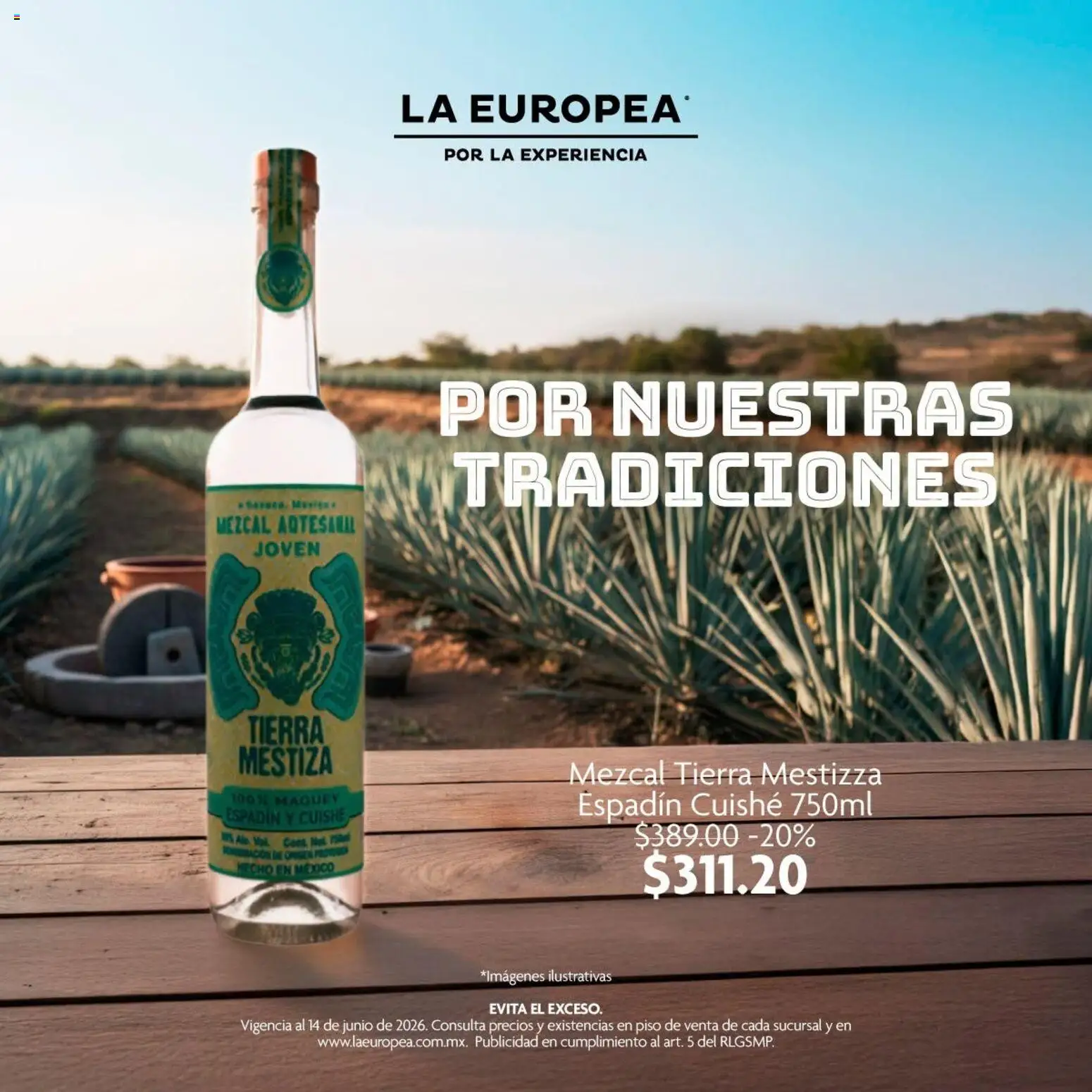 Nuevas ofertas de La Europea válidas en toda la República Mexicana desde el 11.06.2026. ¡Encuentra las mejores ofertas en La Europea catálogo En junio brindamos con Mexico! | Página: 4
