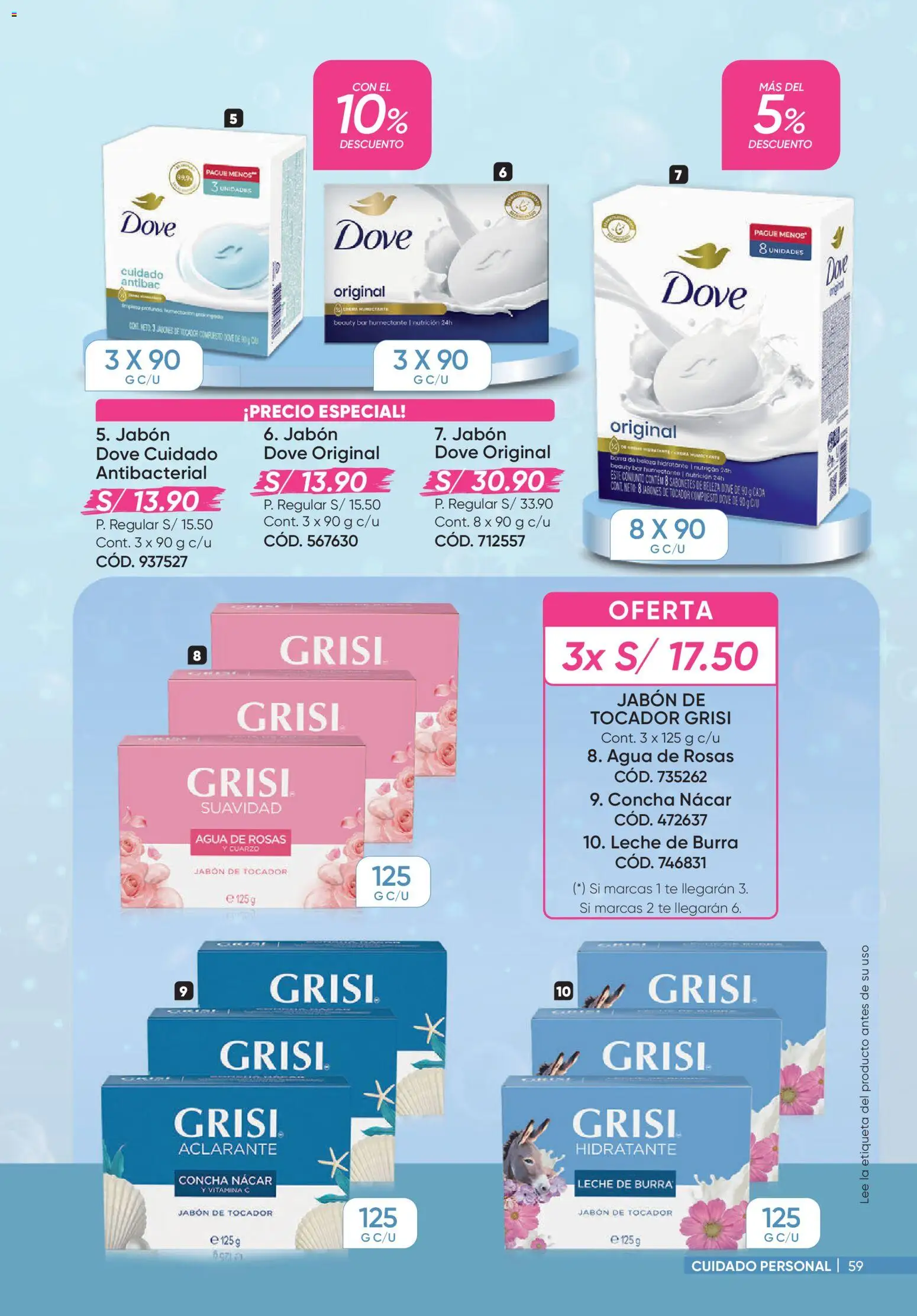 Catálogo Azzorti válido desde 14/08/2026 | Página: 59 | Productos: Jabón, Leche, Té