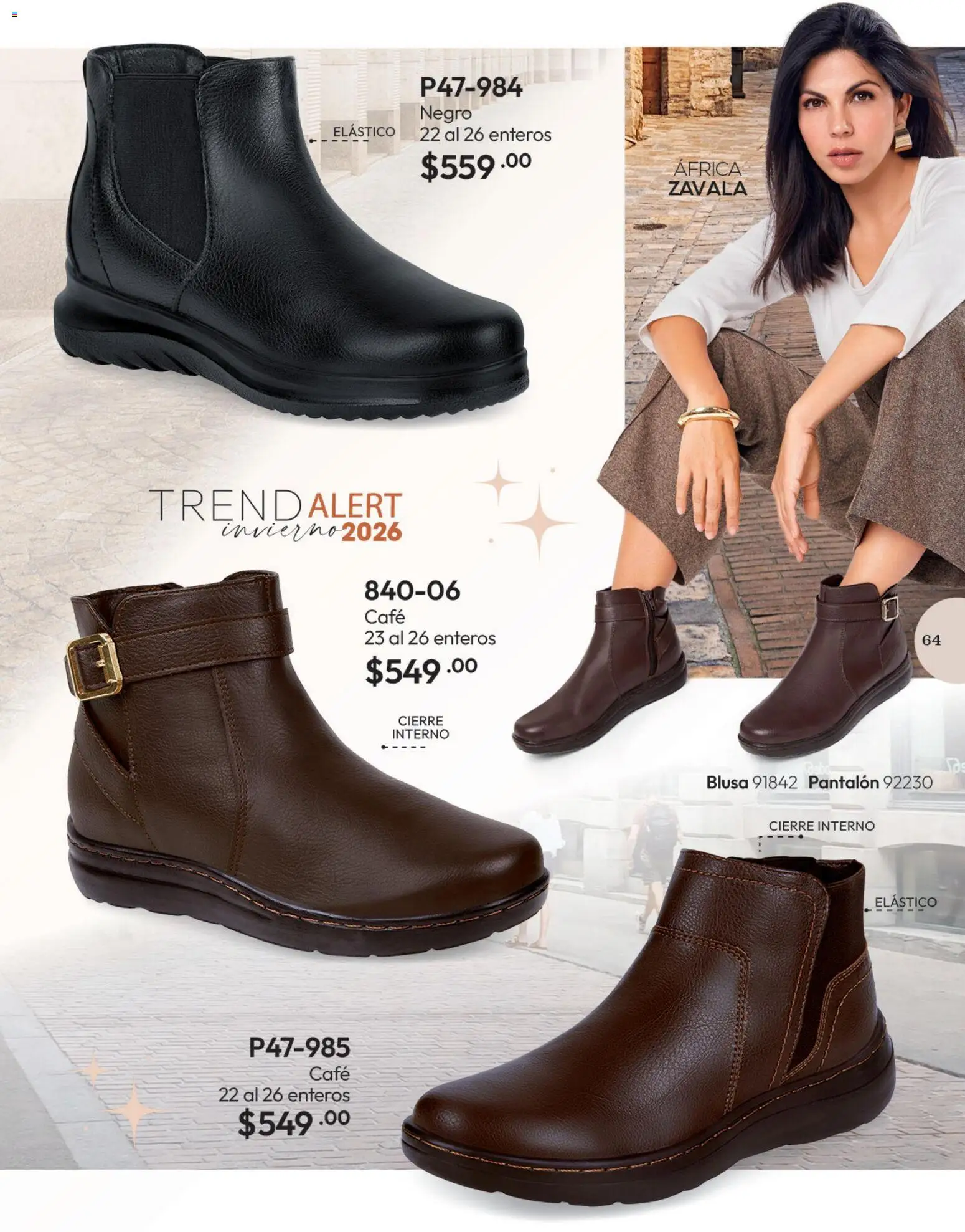 Nuevas ofertas de Cklass válidas en toda la República Mexicana desde el 11/09/2026. ¡Encuentra las mejores ofertas en Cklass catálogo Calzado Invierno! | Página: 66 | Productos: Blusa, Café