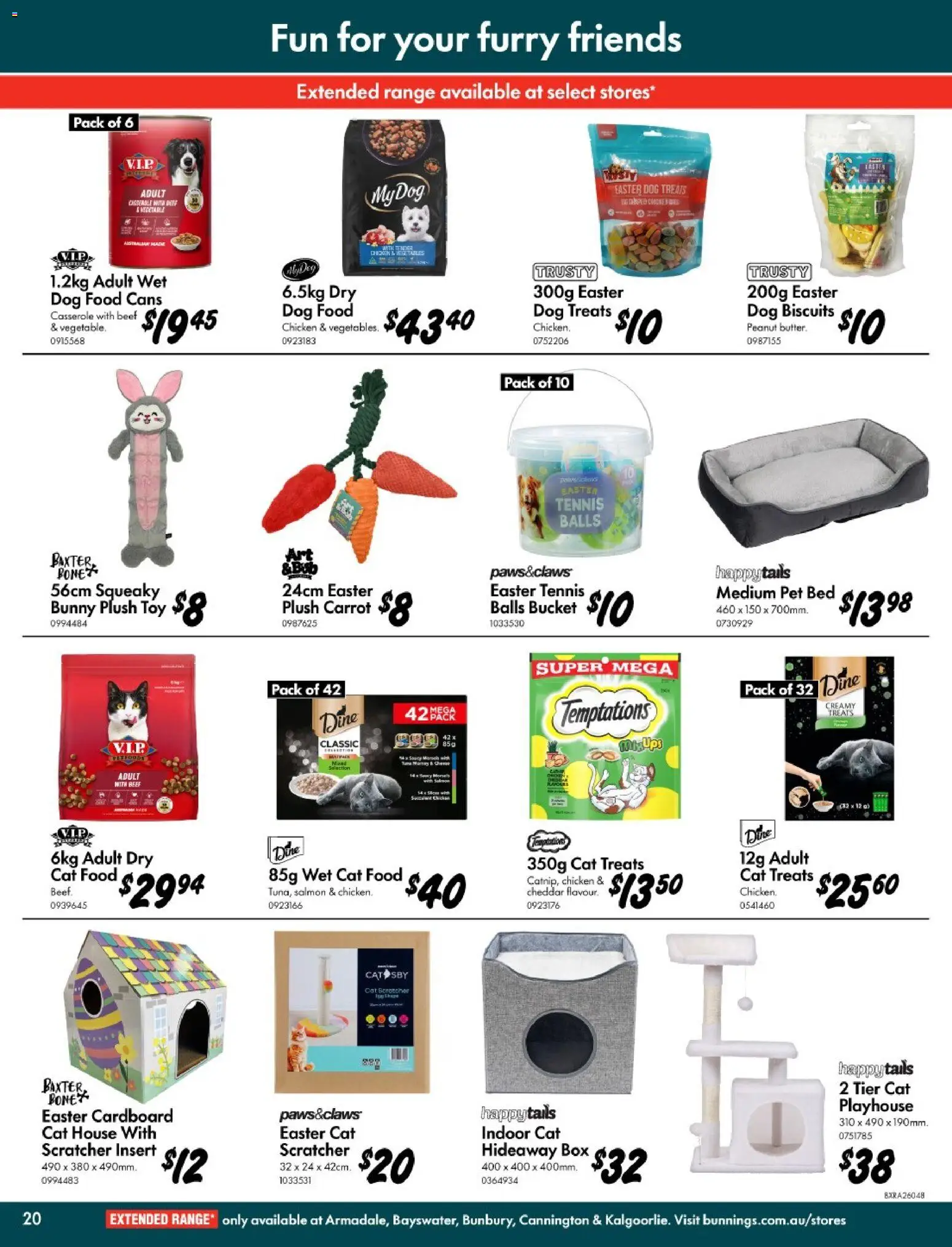 Bunnings Warehouse catalogue - valid from 11.03.2026 | Page: 20 | Products: Bucket, Chicken, Biscuits, Salmon