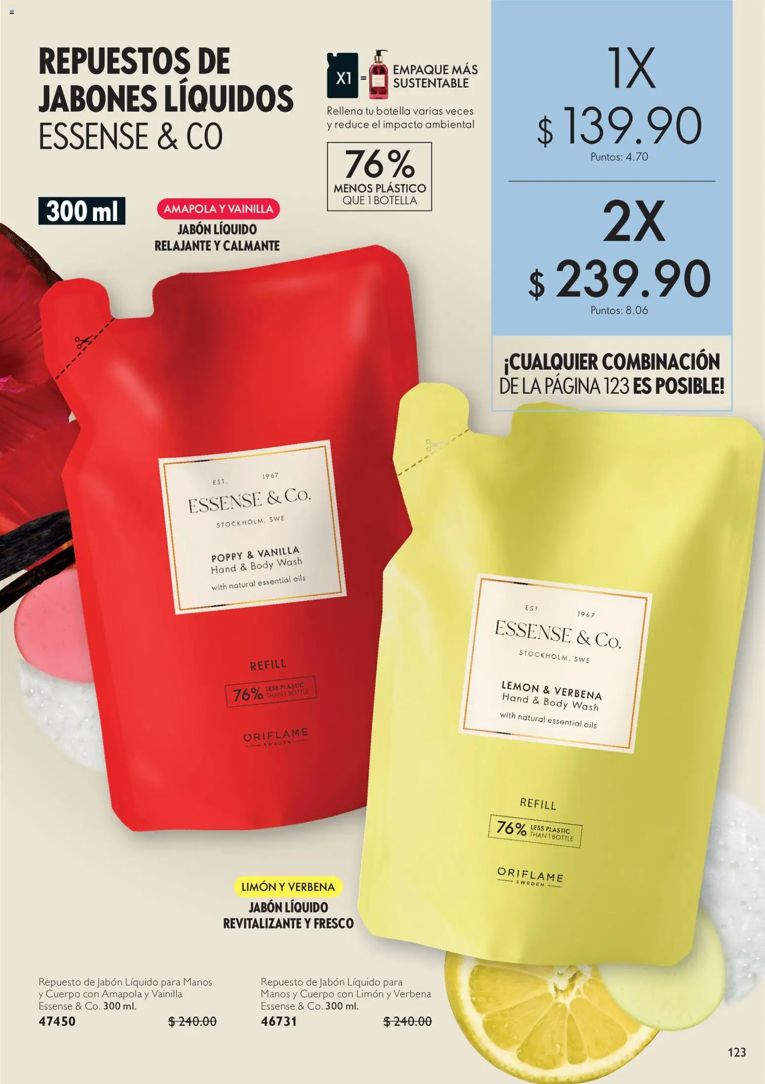 Nuevas ofertas de Oriflame válidas en toda la República Mexicana desde el 30.05.2026. ¡Encuentra las mejores ofertas en Oriflame campaña 8 2026! | Página: 123 | Productos: Crema, Limón, Aceite, Té