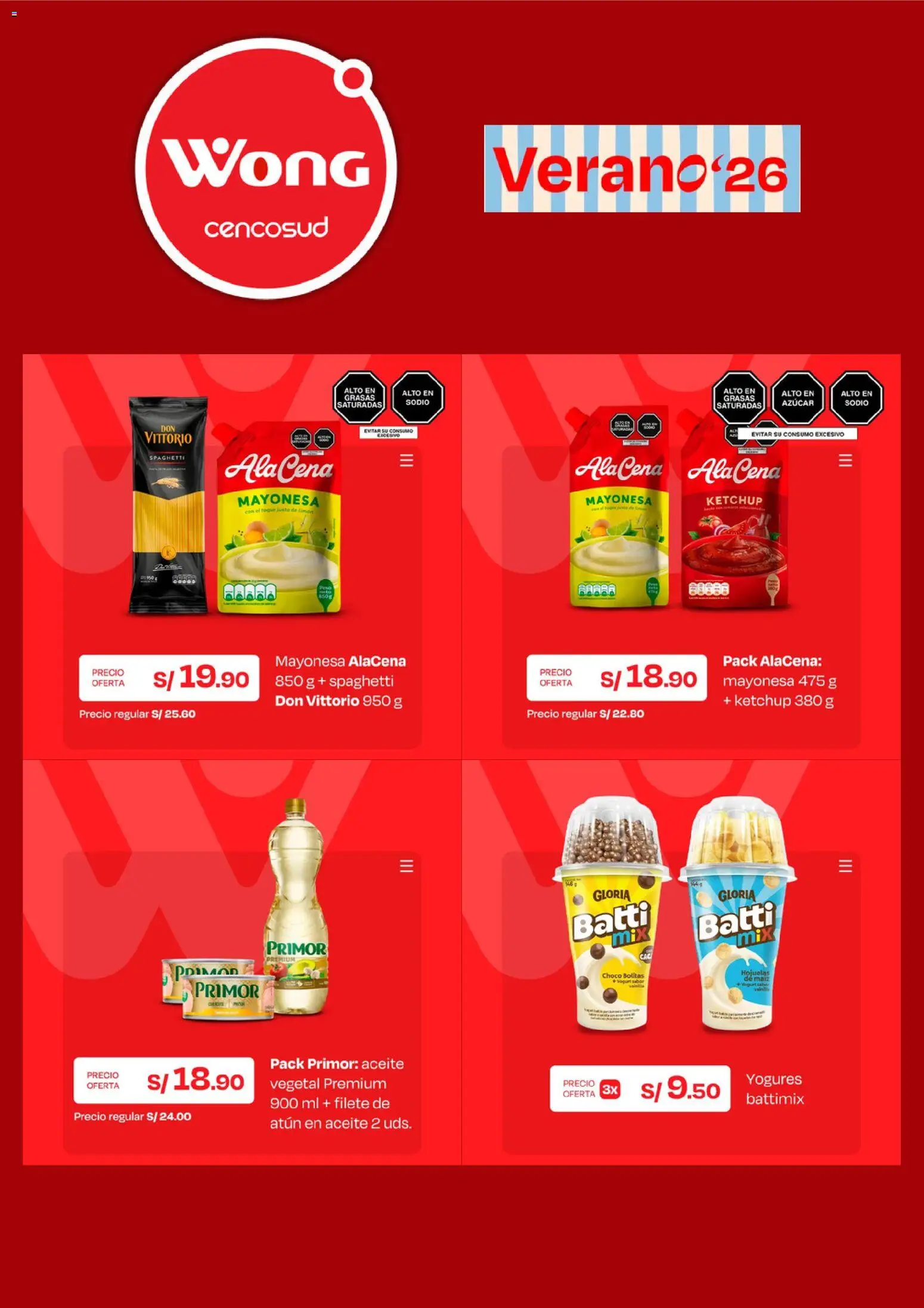 Catálogo Wong válido desde 17/08/2026 | Página: 2 | Productos: Mayonesa, Maíz, Hojuelas, Filete