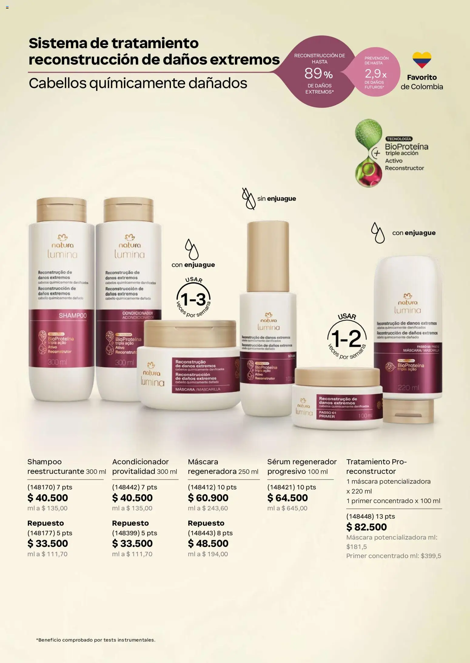 Natura revista - valida desde el 11.06.2026 | Página: 139 | Productos: Shampoo, Mascarilla, Máscara, Acondicionador