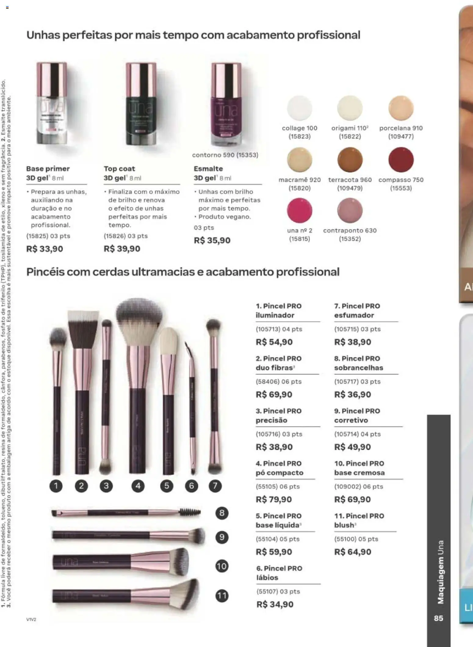 Natura Folheto - válido de 10/08/2026 | Página: 86 | Produtos: Maquiagem, Corretivo, Pó, Primer
