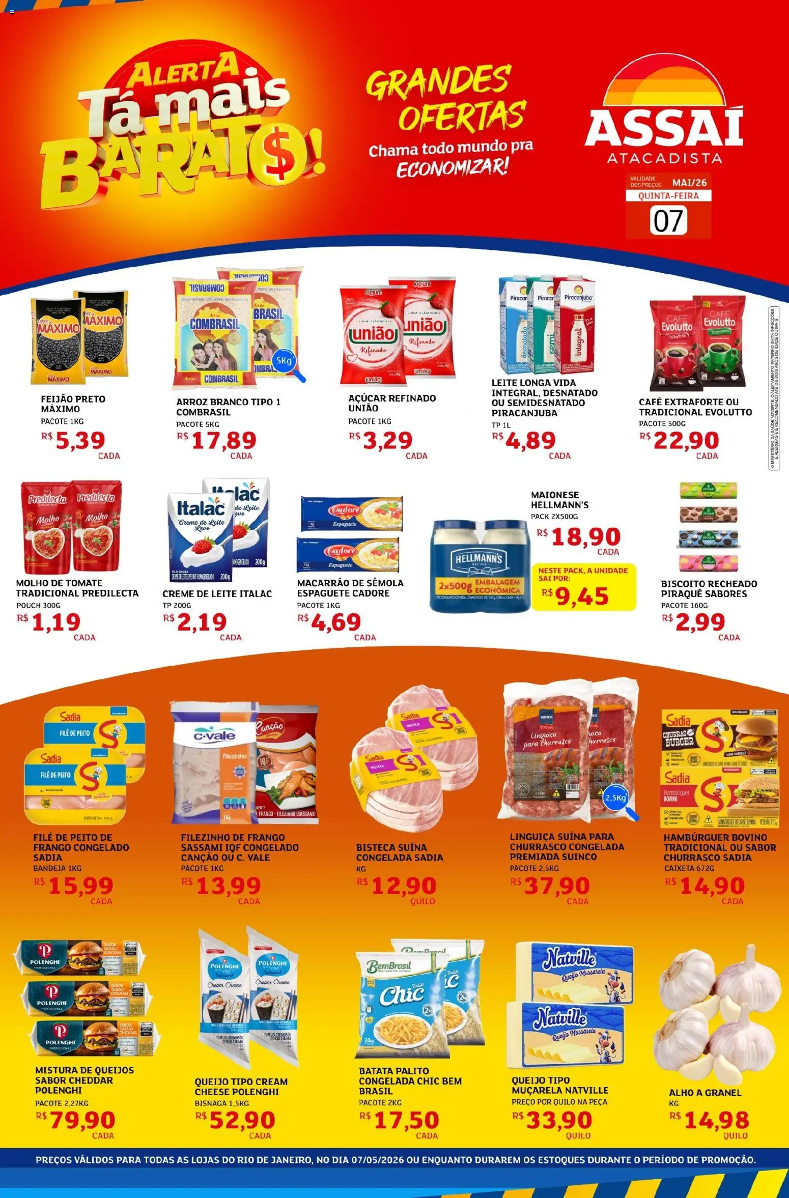 Assaí Atacadista Folheto - válido de 07.05.2026 | Página: 1