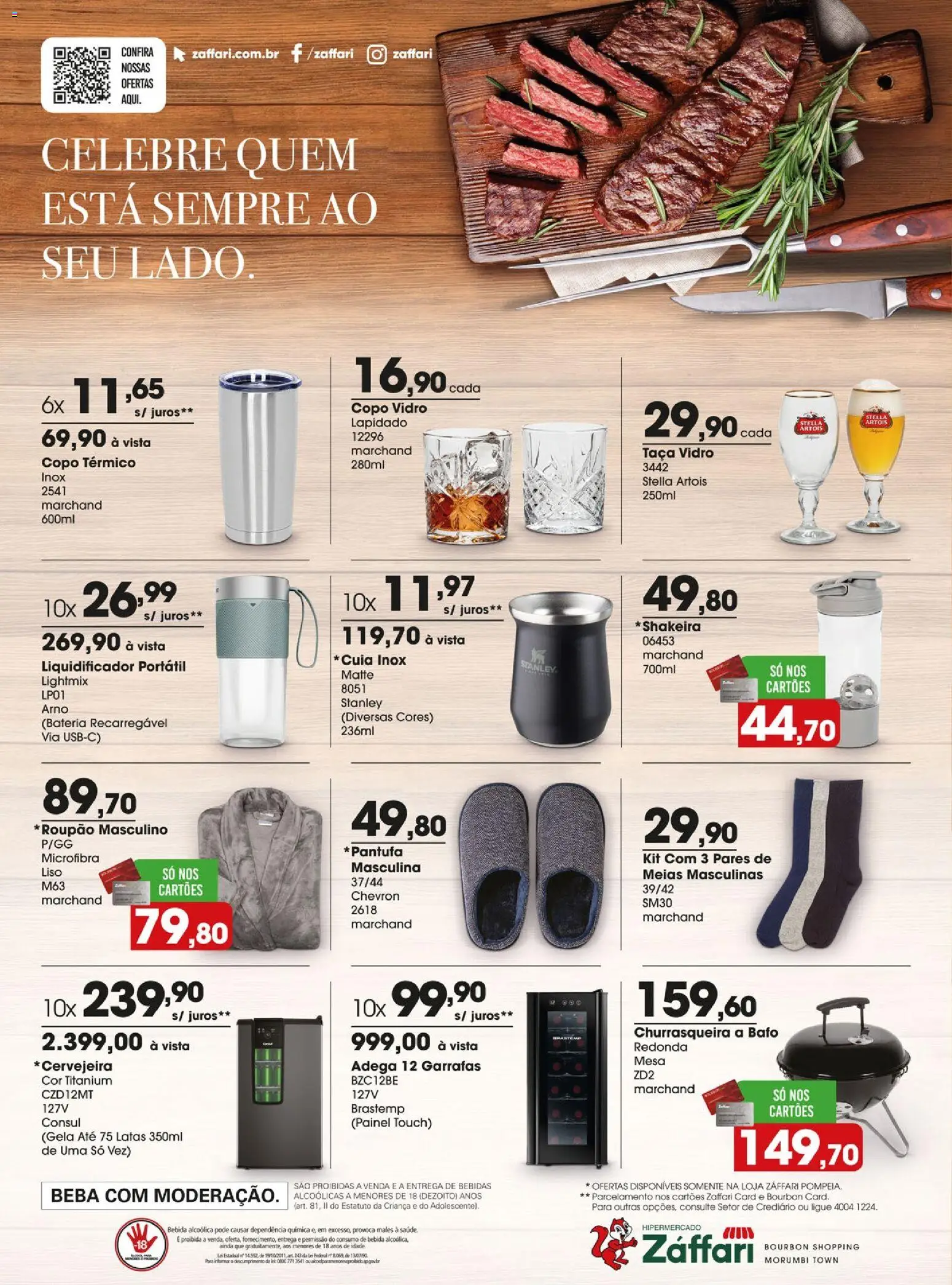 Zaffari Folheto - válido de 31/07/2026 | Página: 16 | Produtos: Liquidificador, Mesa, Bourbon, Bebida