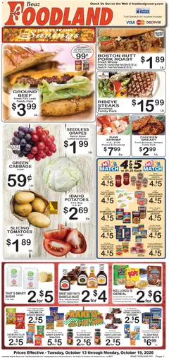 Preview of Foodland weekly ads valid from 10/13/2026