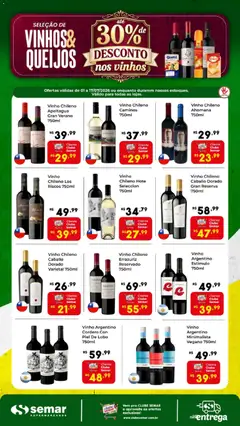 Semar Supermercado ofertas Vinhos e Queijos - Pré-Visualização do folheto da loja Semar Supermercado, válido de 01/07/2026
