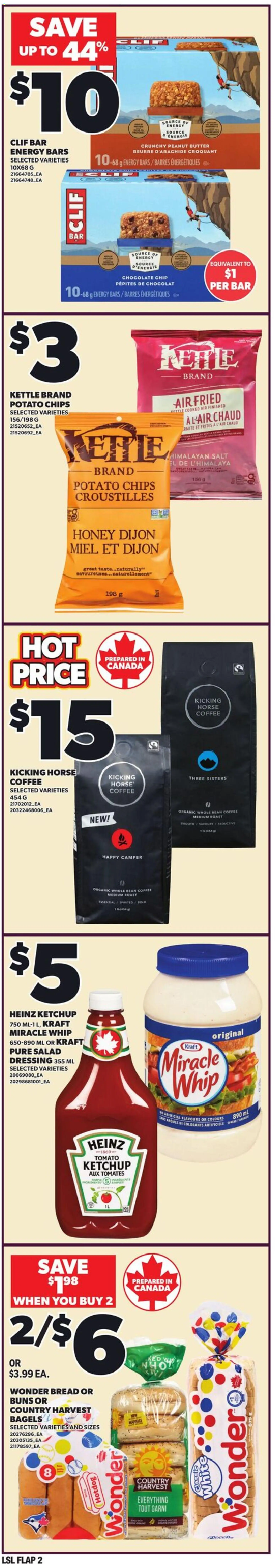 Loblaws flyer valid from 09.04.2026 | Page: 2 | Products: Chips, Bread, Coffee, Chocolate